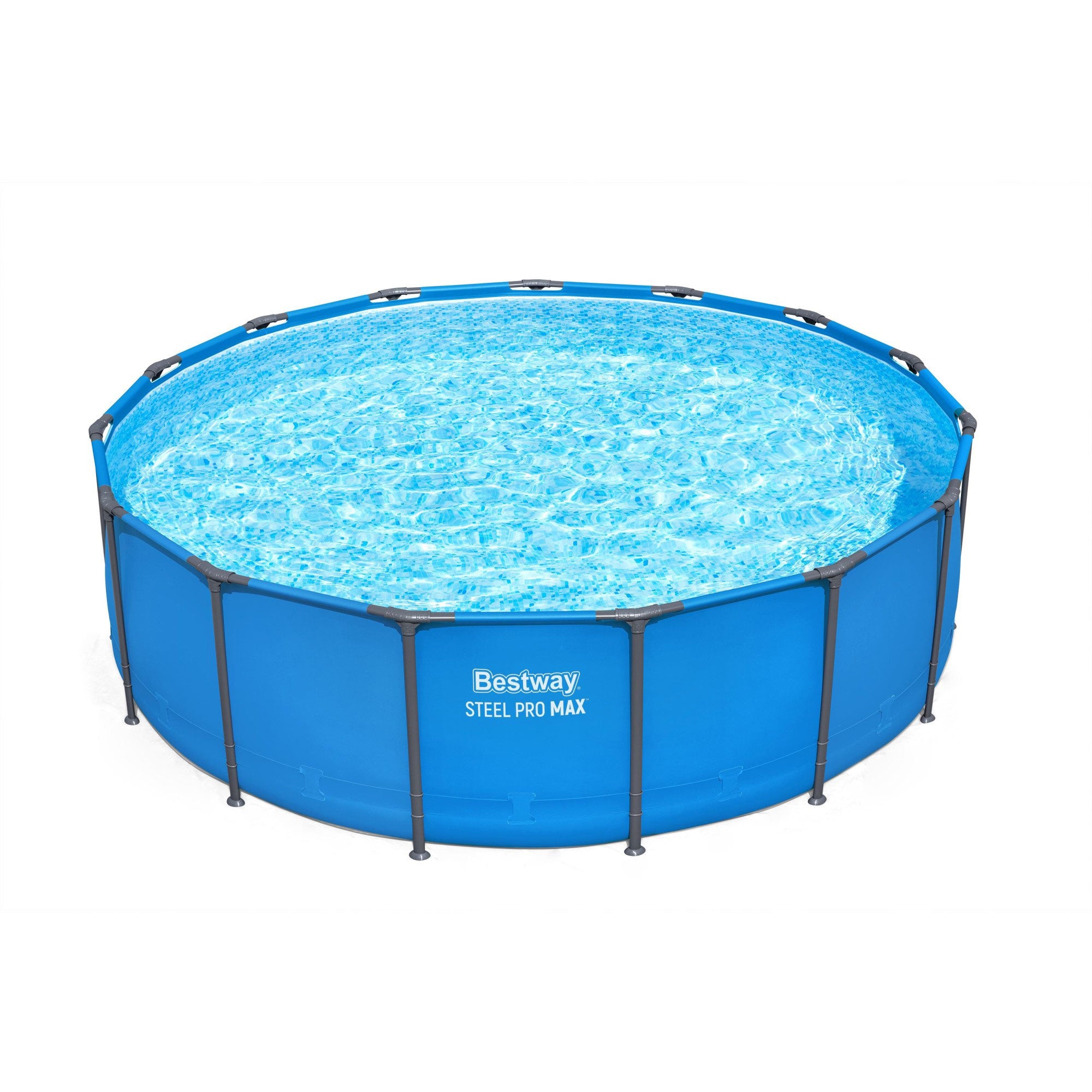Bestway Steel Pro MAX 15' x 48" Round Above Ground Swimming Pool for Backyard