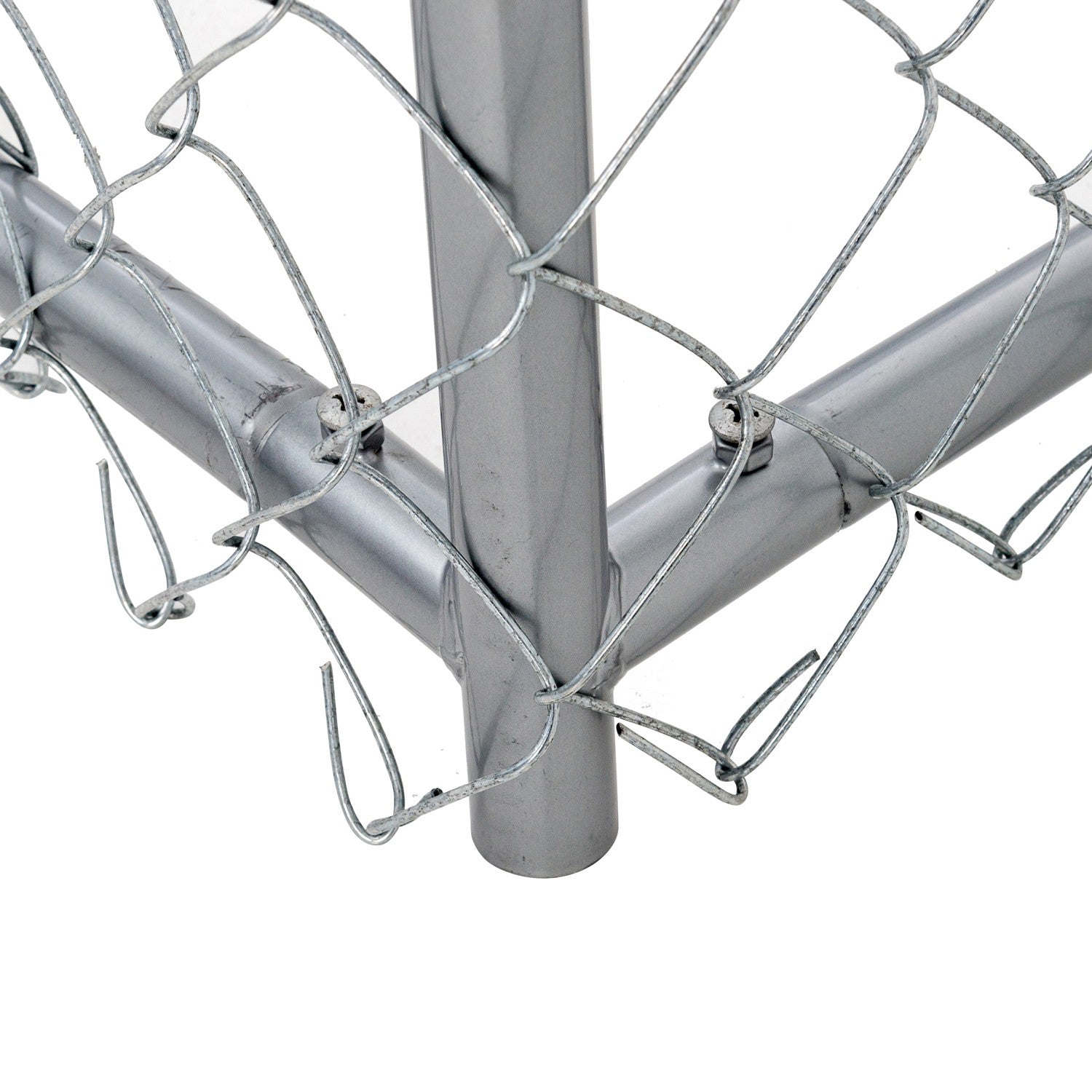Lucky Dog Adjustable 10' x 5' x 6' Heavy Duty Chain Link Dog Kennel Enclosure - Smart-nests
