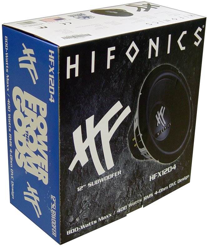 HIFONICS 12" 1600W Car Audio Subwoofer Speaker, 2 Pack & QPower Ported Enclosure - Smart-nests