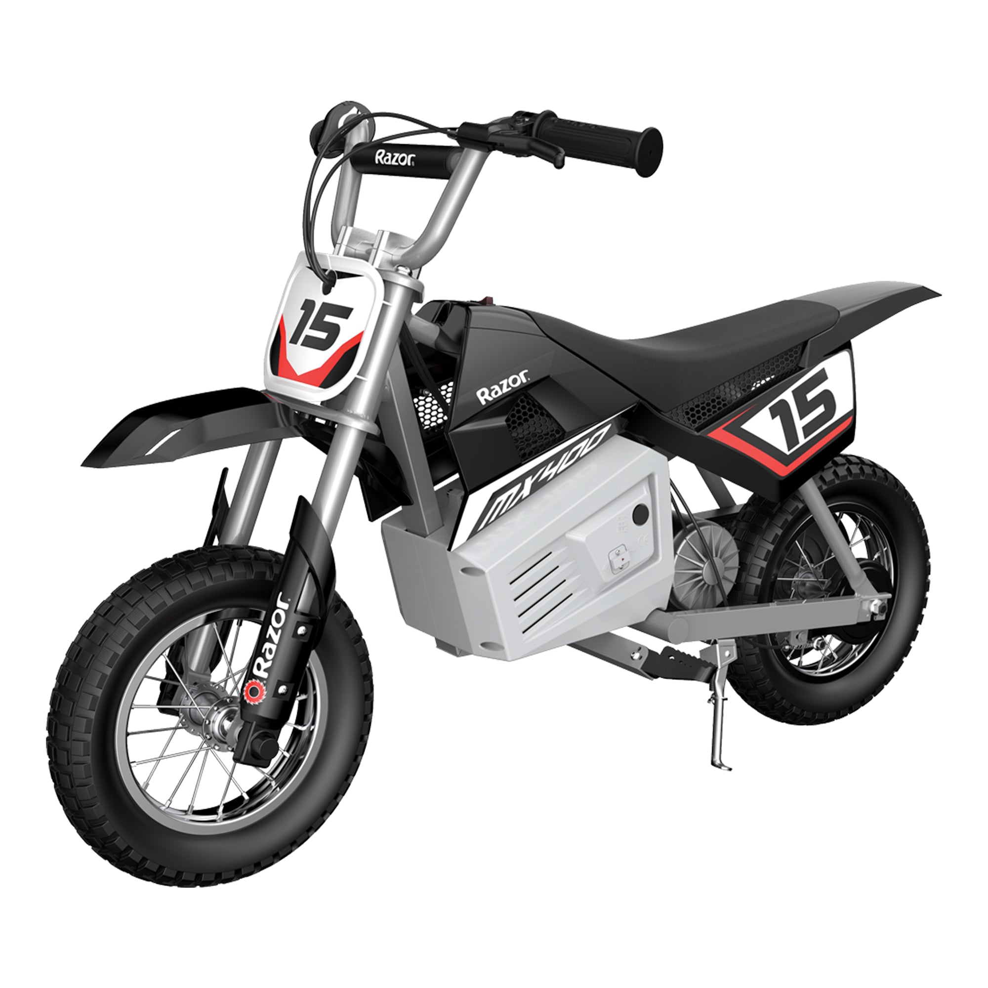 Razor MX400 Dirt Rocket 24V Electric Toy Motocross Motorcycle Dirt Bike, Black - Smart-nests