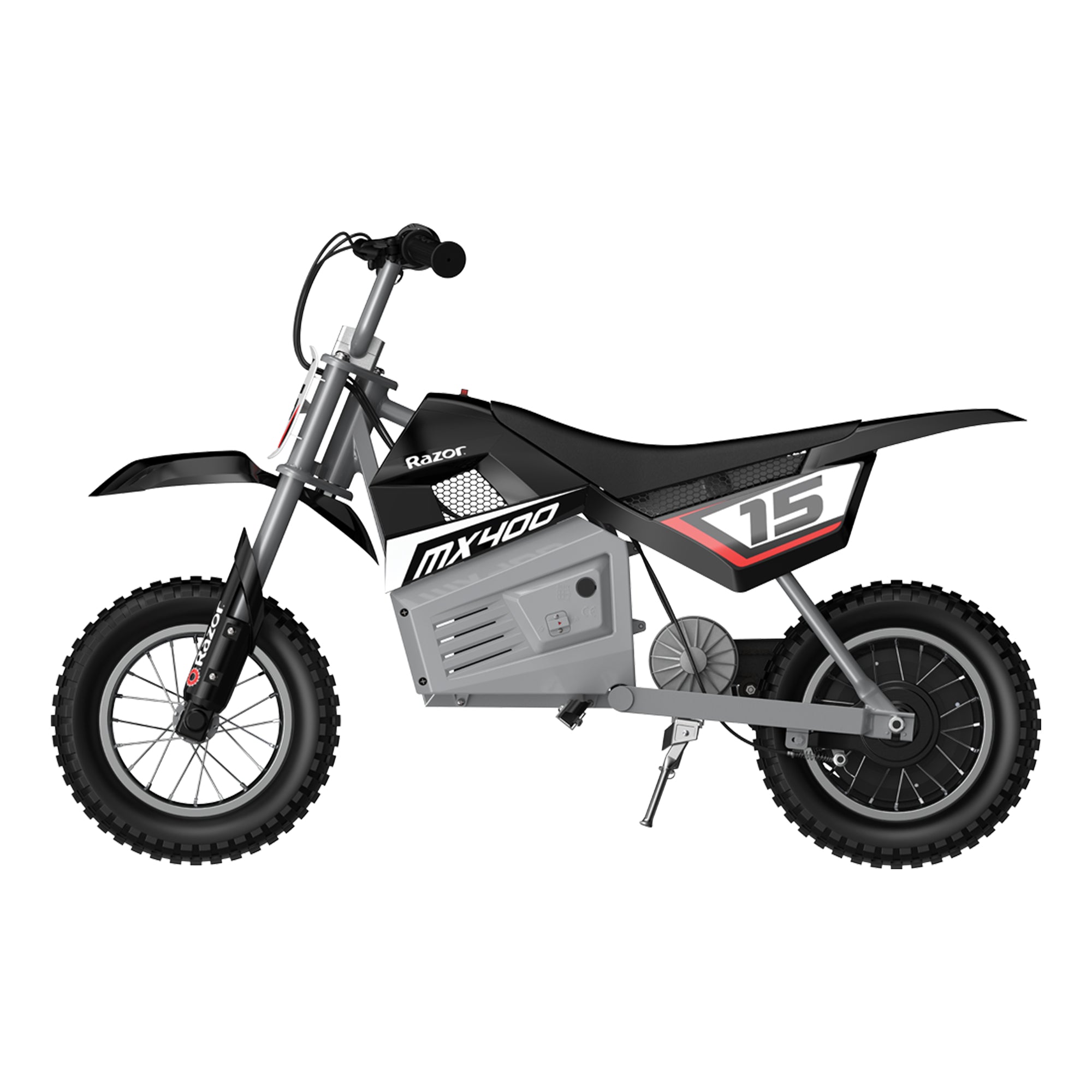 Razor MX400 Dirt Rocket 24V Electric Toy Motocross Motorcycle Dirt Bike, Black - Smart-nests