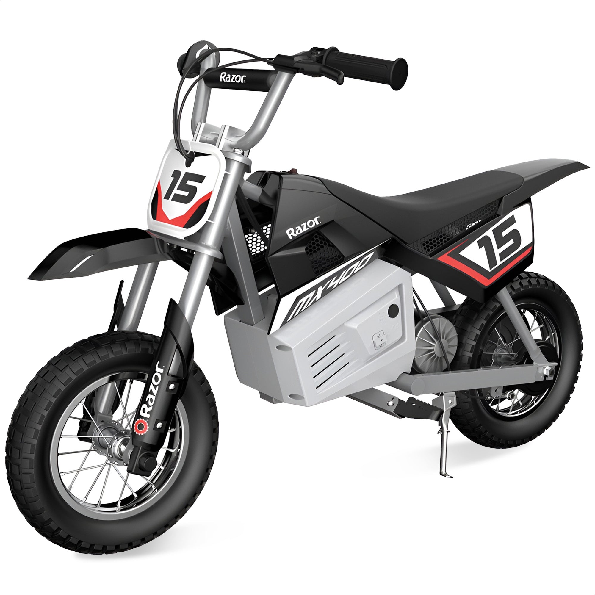 Razor MX400 Dirt Rocket 24V Electric Toy Motocross Motorcycle Dirt Bike, Black - Smart-nests