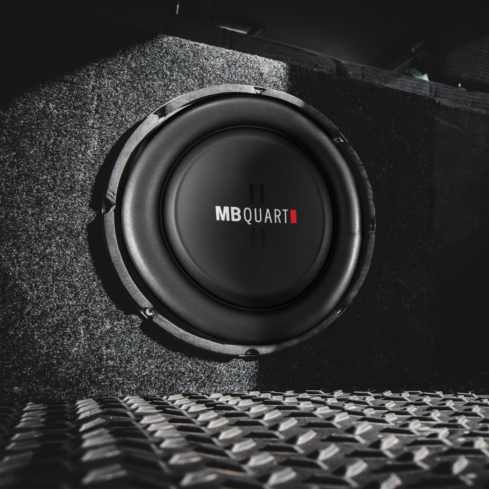 MB Quart DS1-204 400 Watt 8 Inch Shallow Slim DVC 4 Ohm Car Sub, Single Speaker - Smart-nests