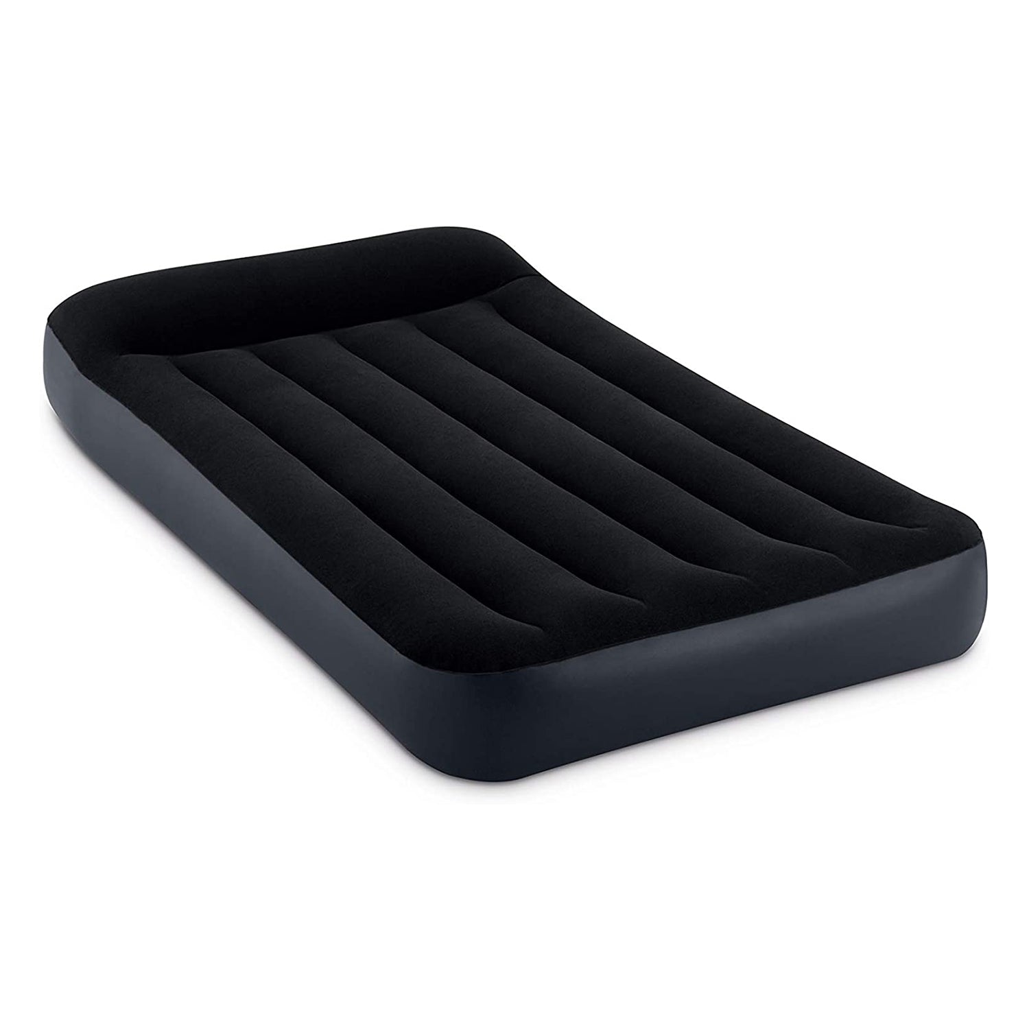 Intex Dura Pillow Rest Classic Blow Up Mattress Air Bed with Built In Pump, Twin - Smart-nests