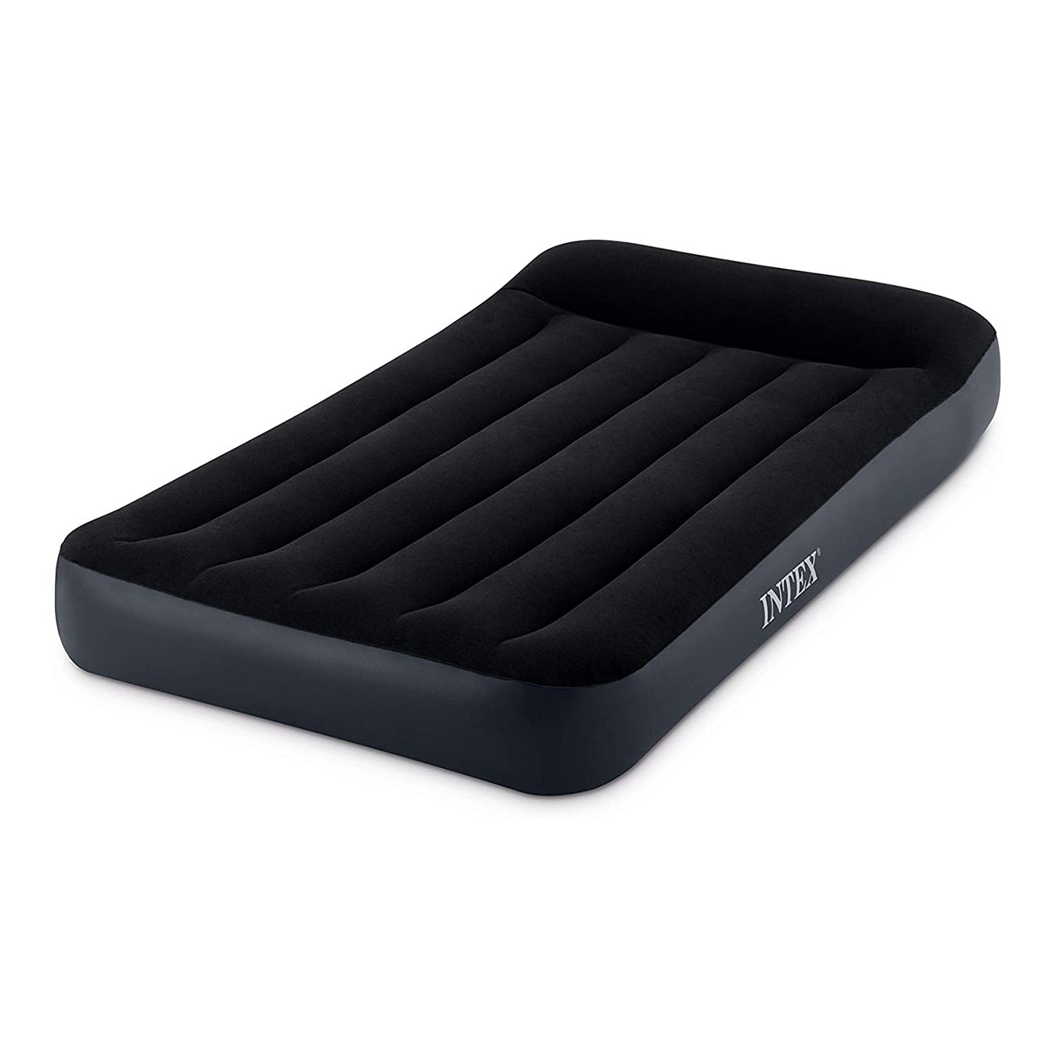 Intex Dura Pillow Rest Classic Blow Up Mattress Air Bed with Built In Pump, Twin - Smart-nests