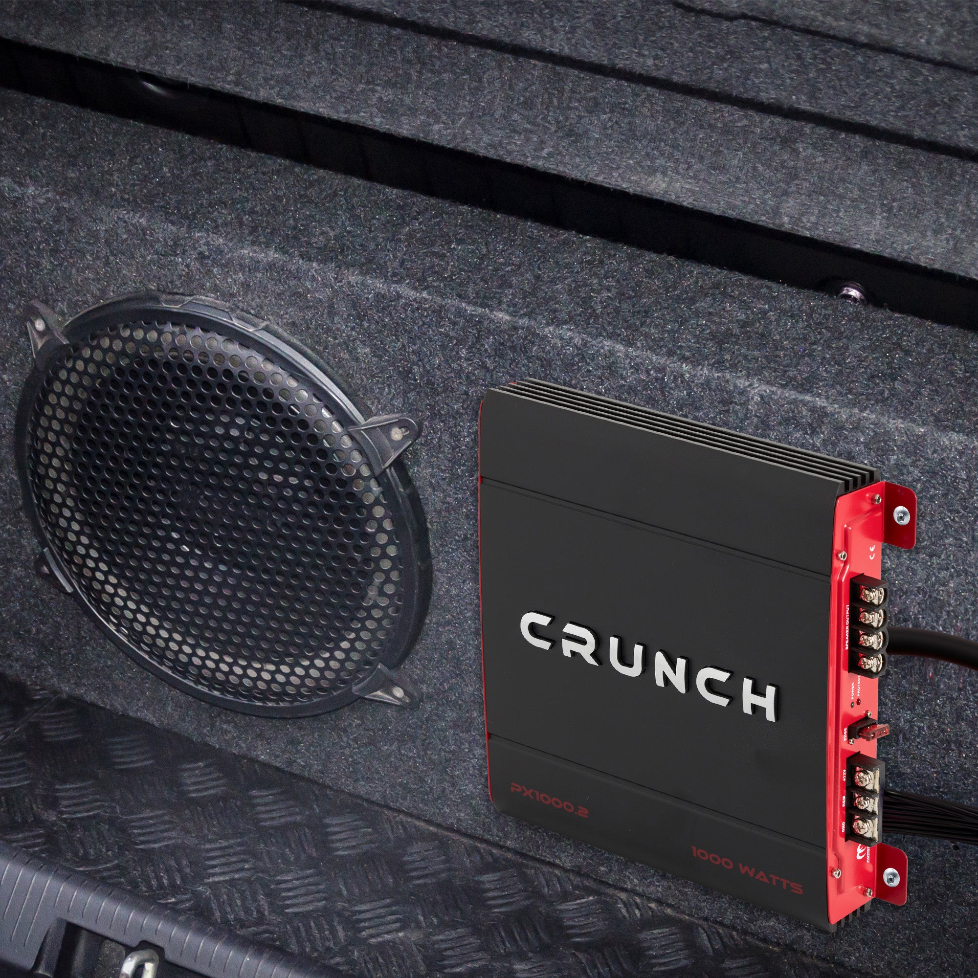 Crunch 2 Channel 1000 Watt Amp A/B Class Car Audio Stereo Amplifier | PX-1000.2 - Smart-nests