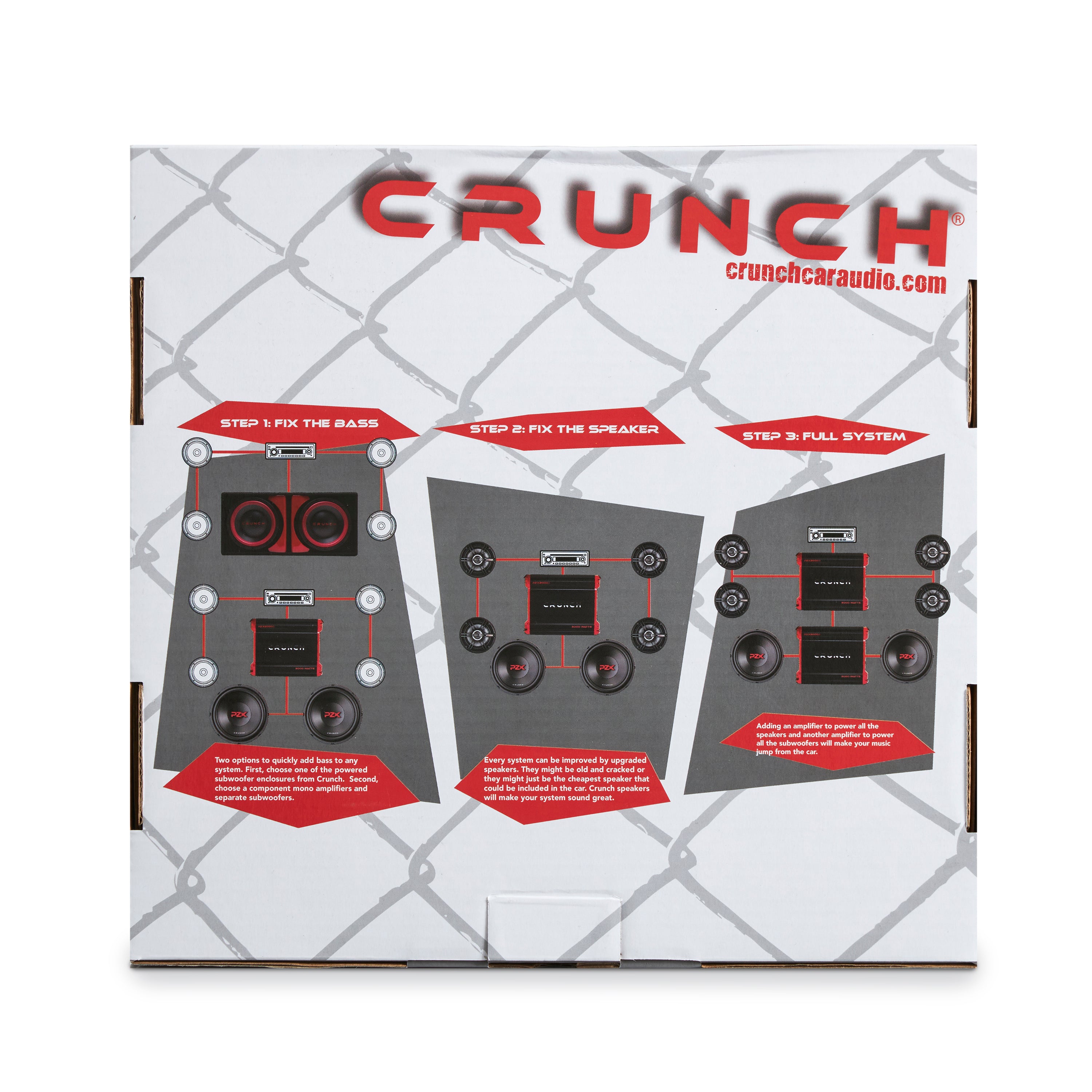 Crunch 2 Channel 1000 Watt Amp A/B Class Car Audio Stereo Amplifier | PX-1000.2 - Smart-nests
