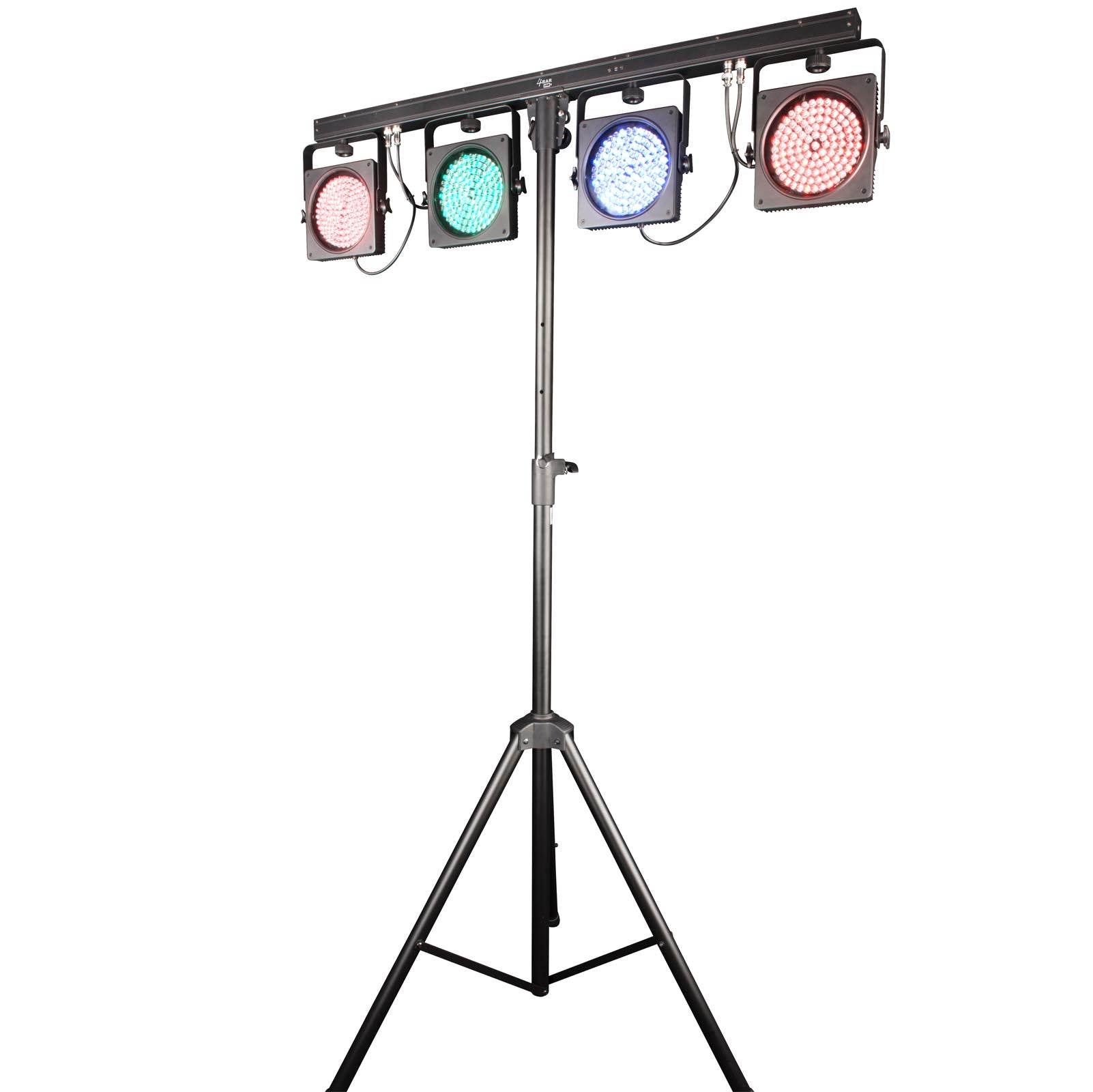 CHAUVET DJ 4BAR USB DMX LED Wash Light System w/Tripod, Travel Bags & Footswitch - Smart-nests