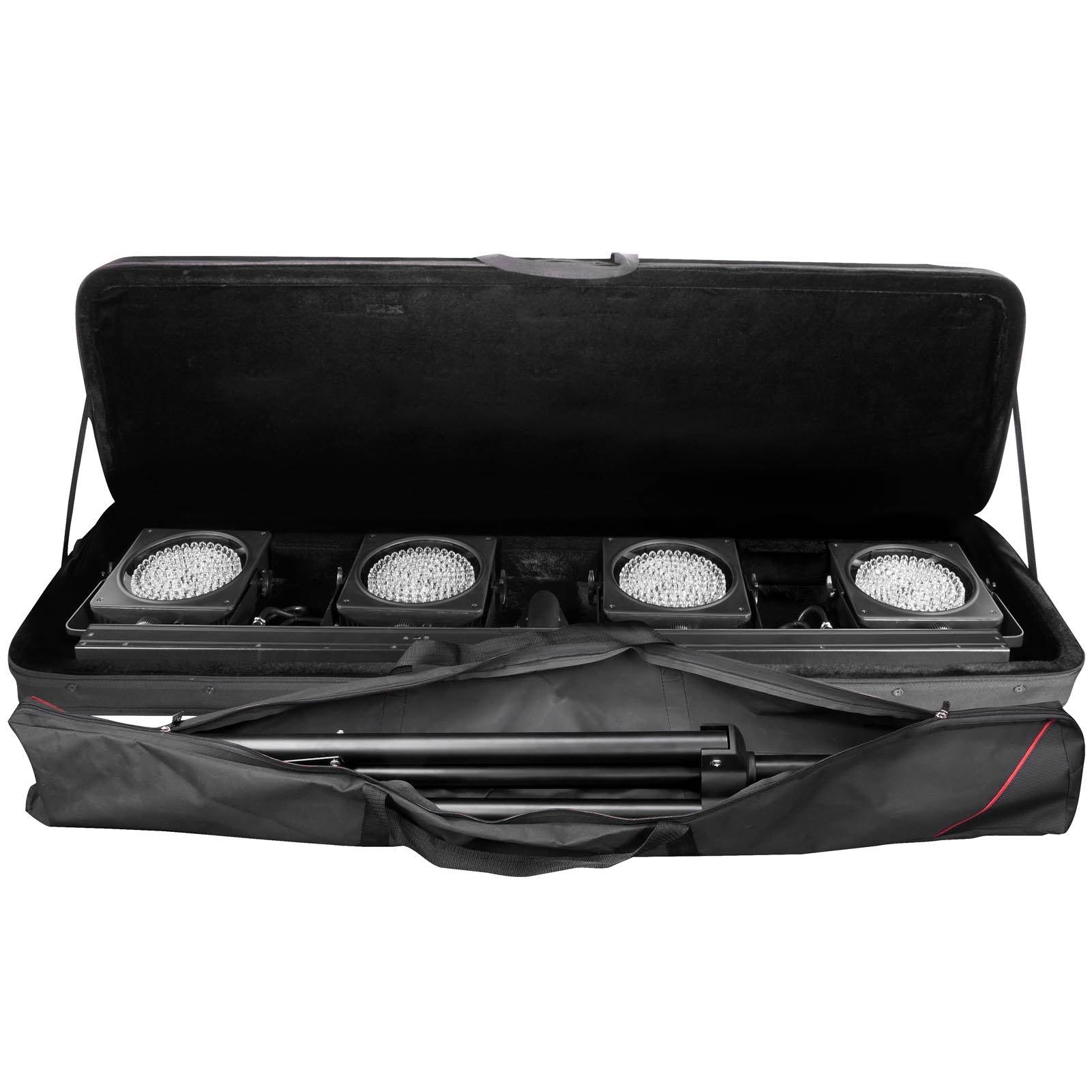 CHAUVET DJ 4BAR USB DMX LED Wash Light System w/Tripod, Travel Bags & Footswitch - Smart-nests