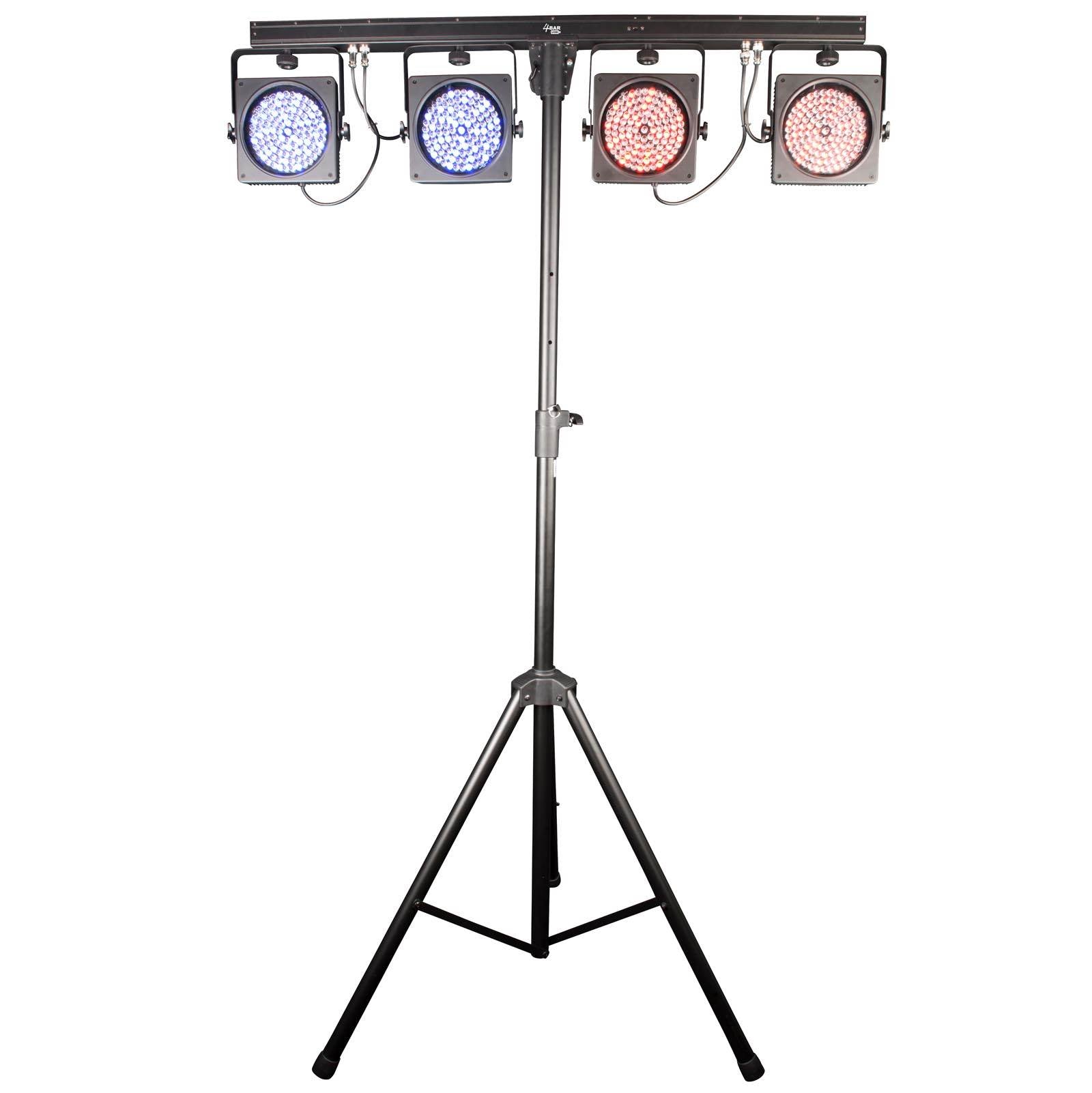 CHAUVET DJ 4BAR USB DMX LED Wash Light System w/Tripod, Travel Bags & Footswitch - Smart-nests
