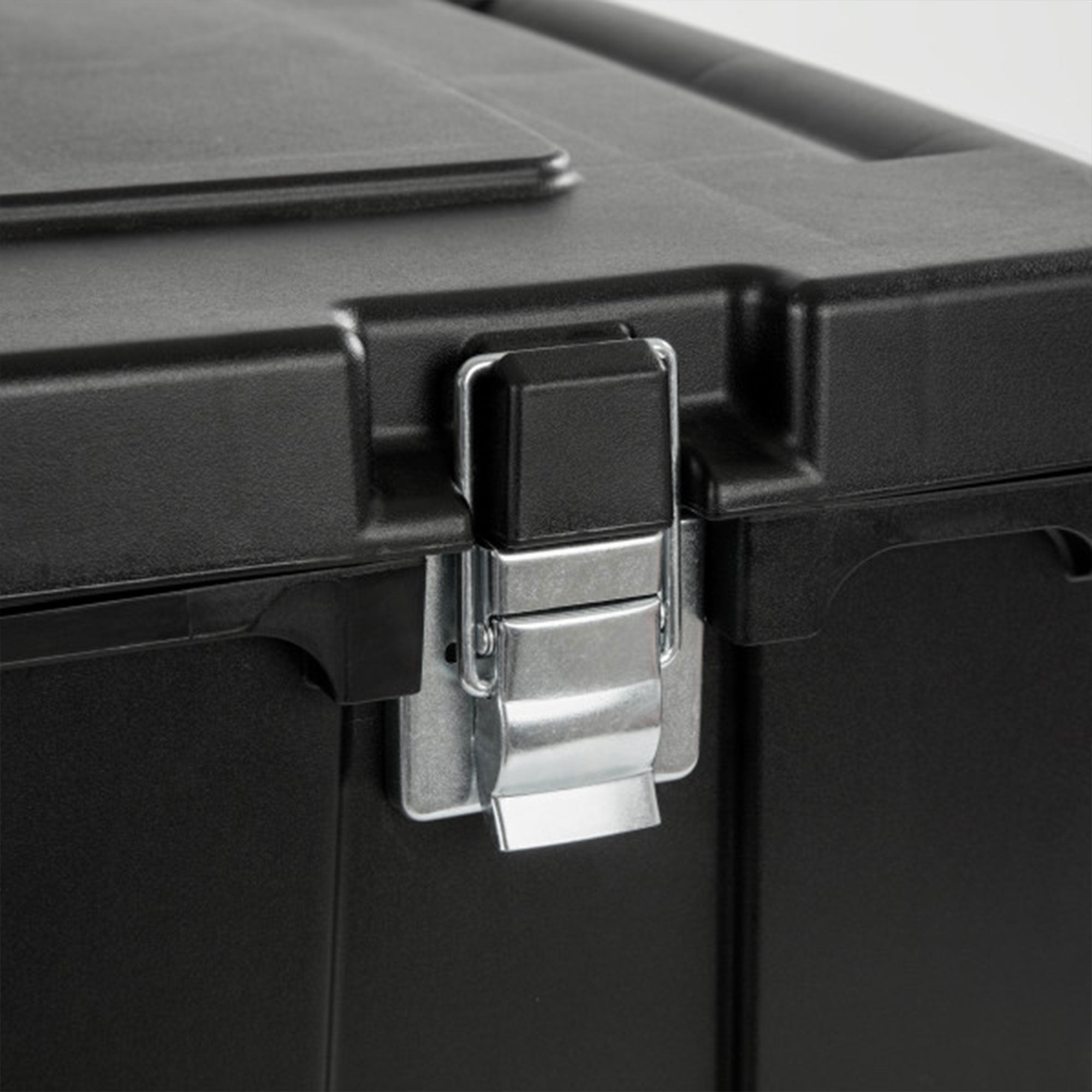 Sterilite Wheeled Footlocker, Plastic Utility Lockable Storage Container, Black - Smart-nests