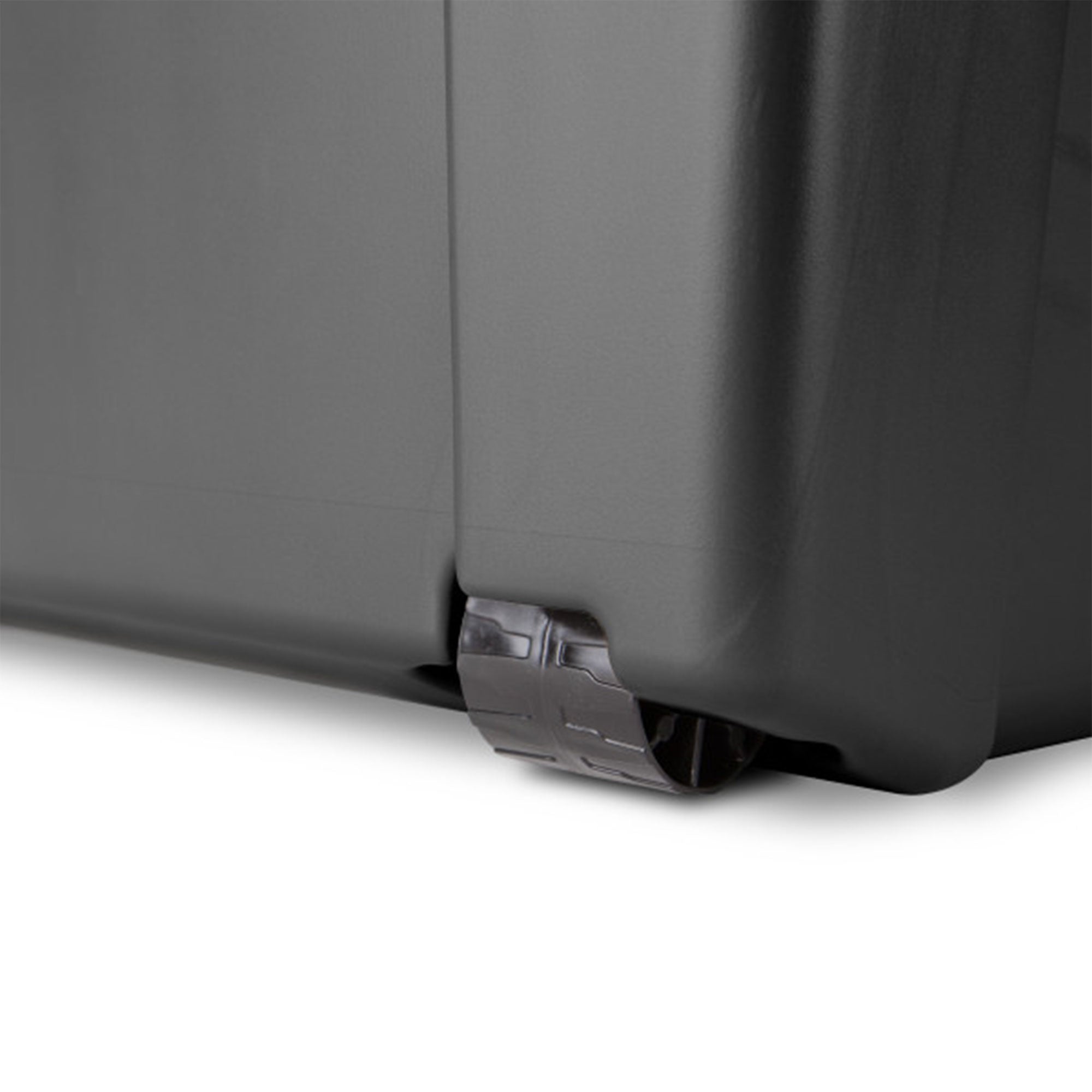 Sterilite Wheeled Footlocker, Plastic Utility Lockable Storage Container, Black - Smart-nests