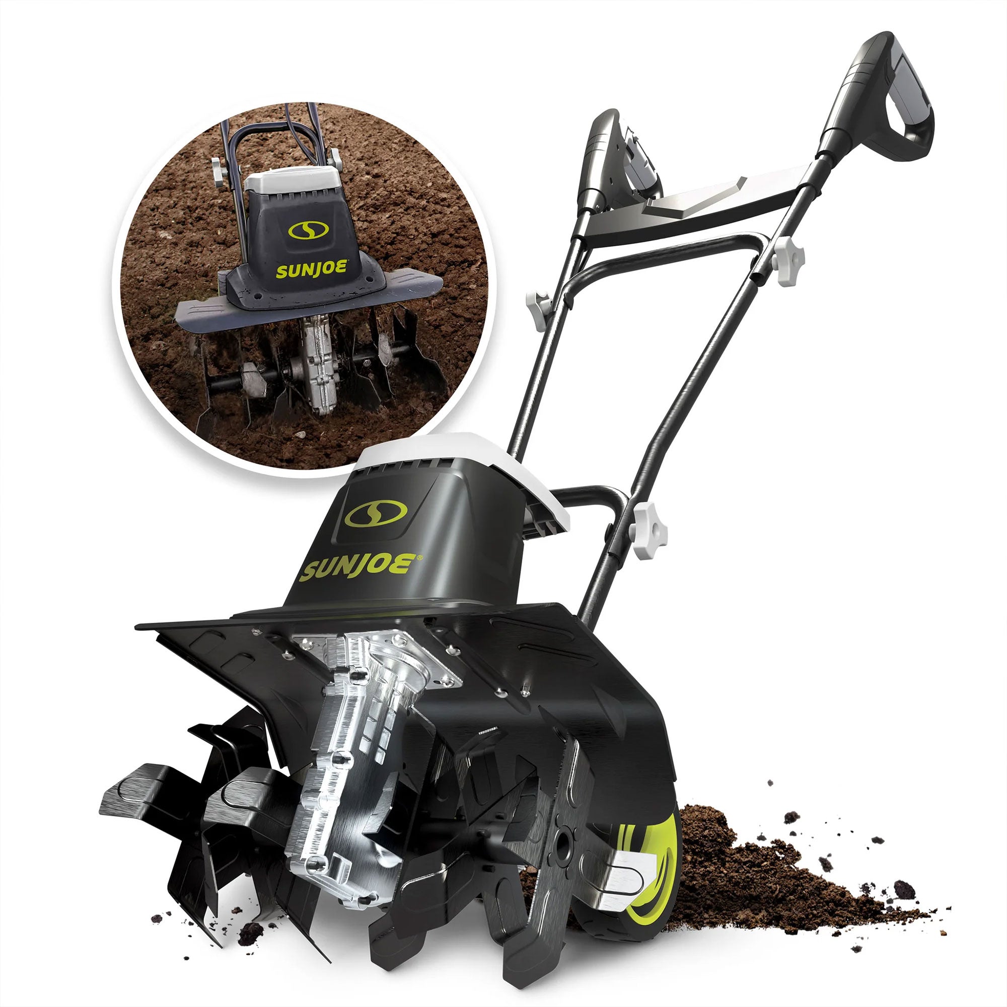Sun Joe Electric Garden Tiller Cultivator, Steel Tines, 12 Amp, 16", TJ603E - Smart-nests