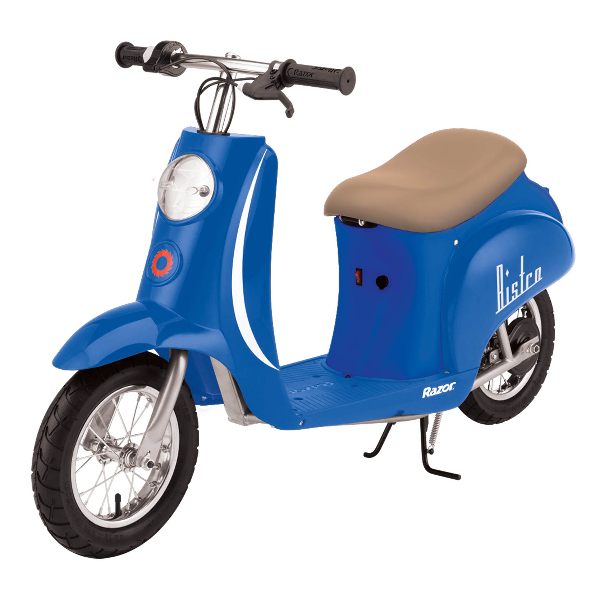 Razor Pocket Mod Miniature Euro 24V Electric Kids Ride On Retro Scooter, Blue - Smart-nests