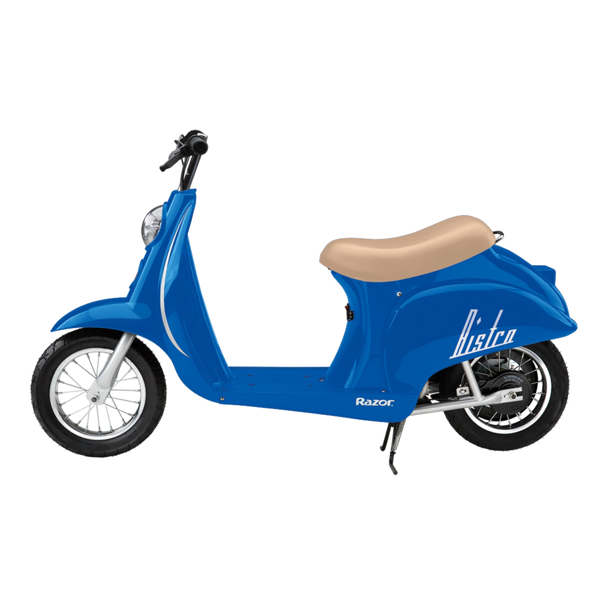 Razor Pocket Mod Miniature Euro 24V Electric Kids Ride On Retro Scooter, Blue - Smart-nests