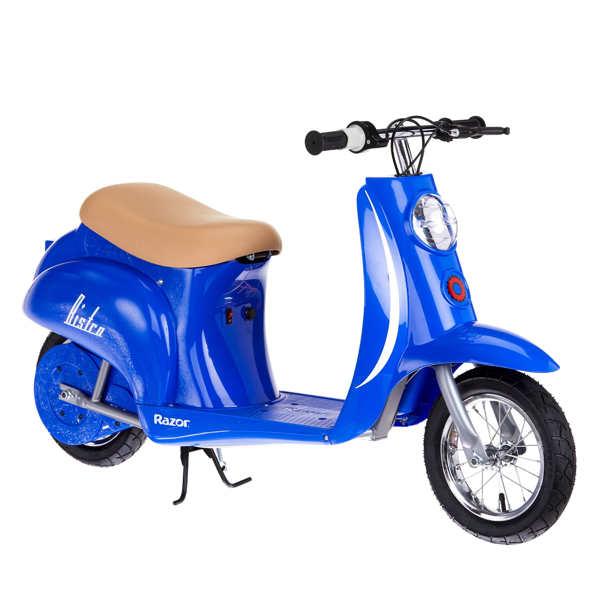 Razor Pocket Mod Miniature Euro 24V Electric Kids Ride On Retro Scooter, Blue - Smart-nests