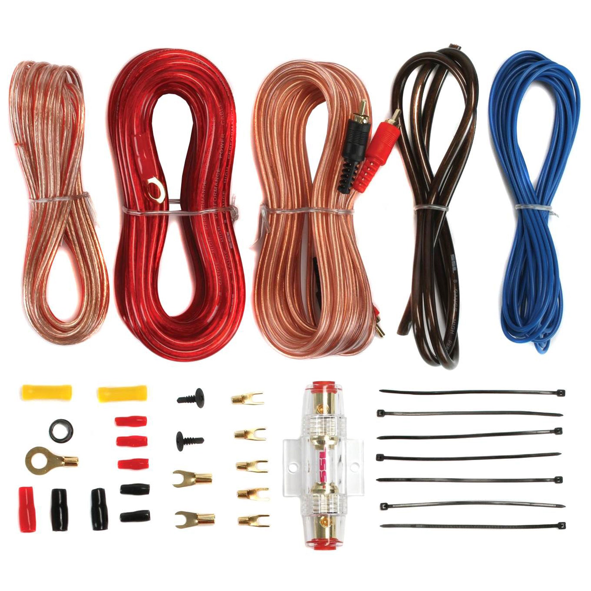 Crunch PX-1000.2 1000W Car Stereo Amp & Soundstorm AKS8 8 Gauge Amp Wiring Kit - Smart-nests