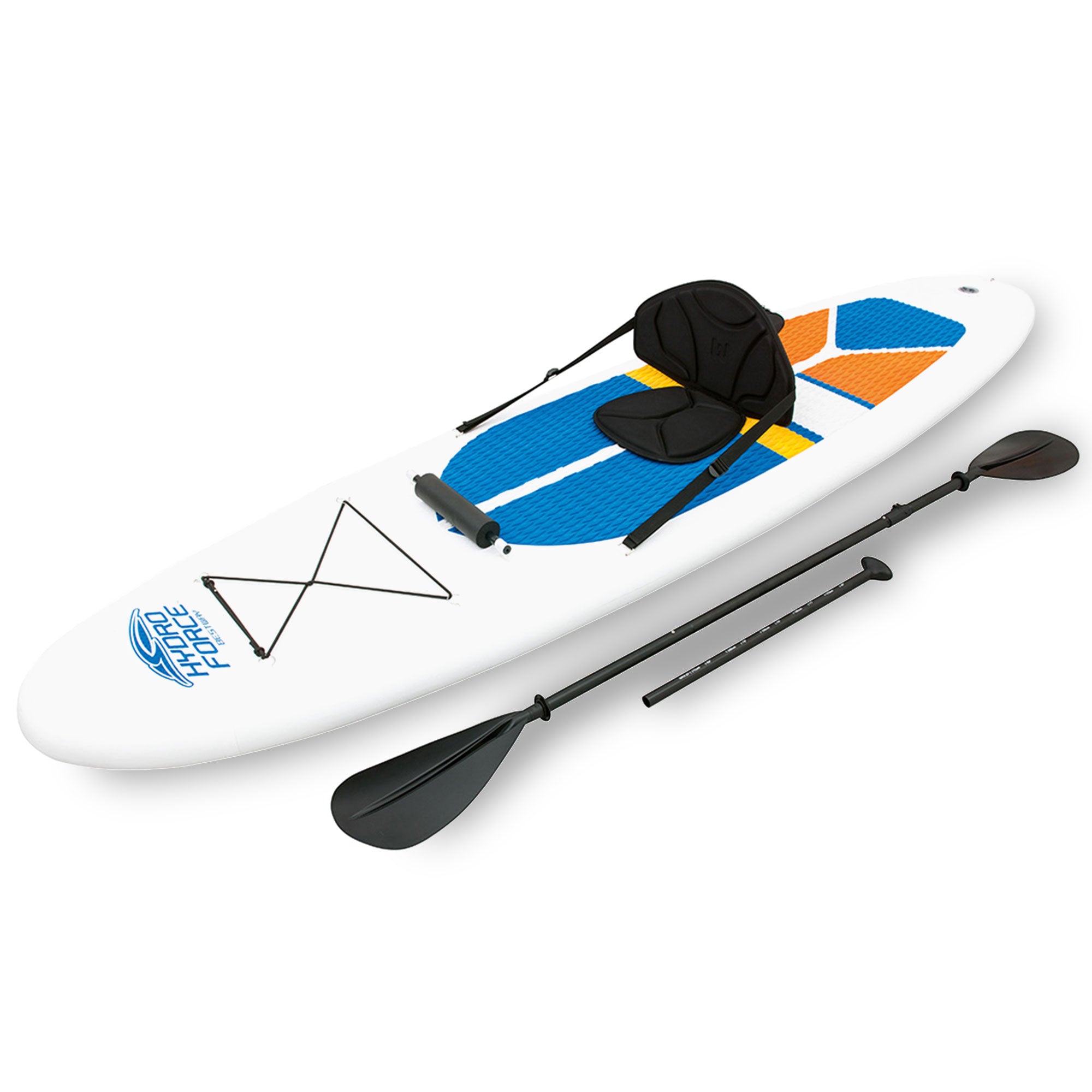 Bestway Hydro-Force White Cap 10' Inflatable Stand Up Paddle Board Kayak Set - Smart-nests