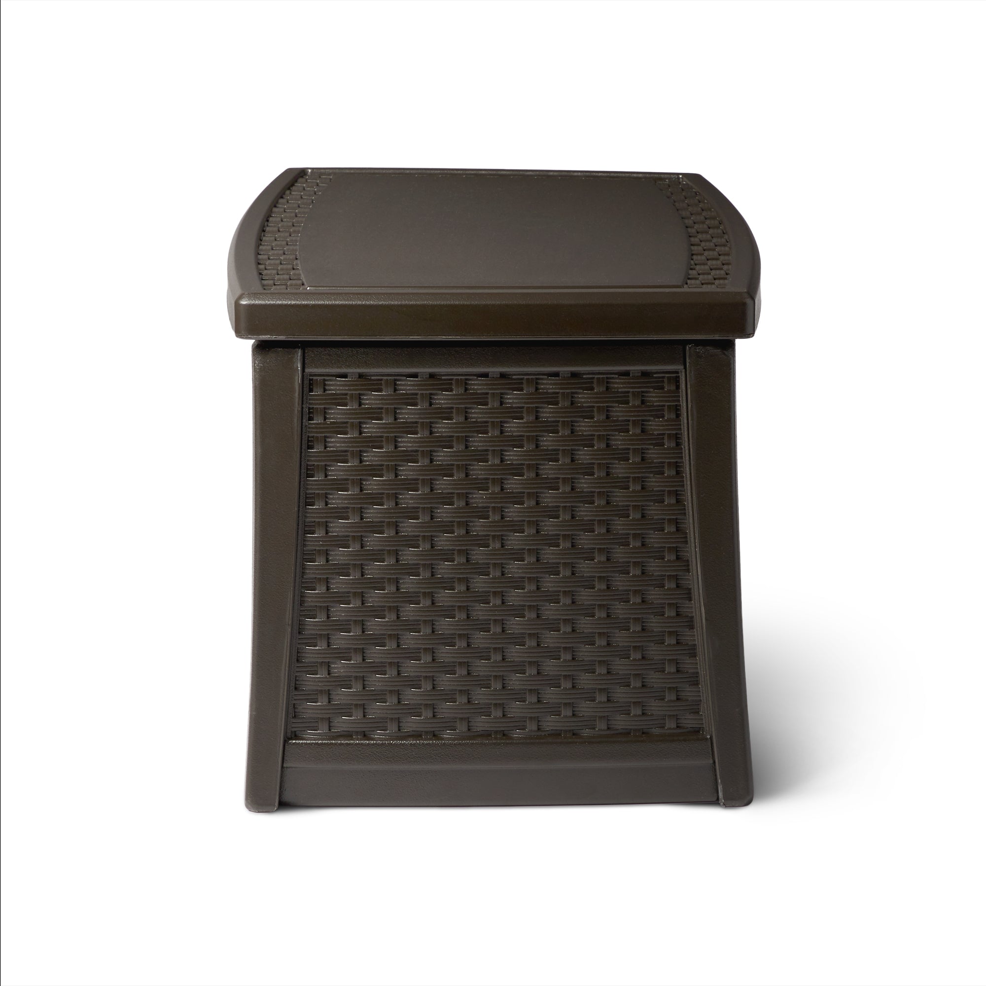 Suncast Elements Outdoor Resin Wicker Coffee Table with Storage, Java | BMDB3010 - Smart-nests