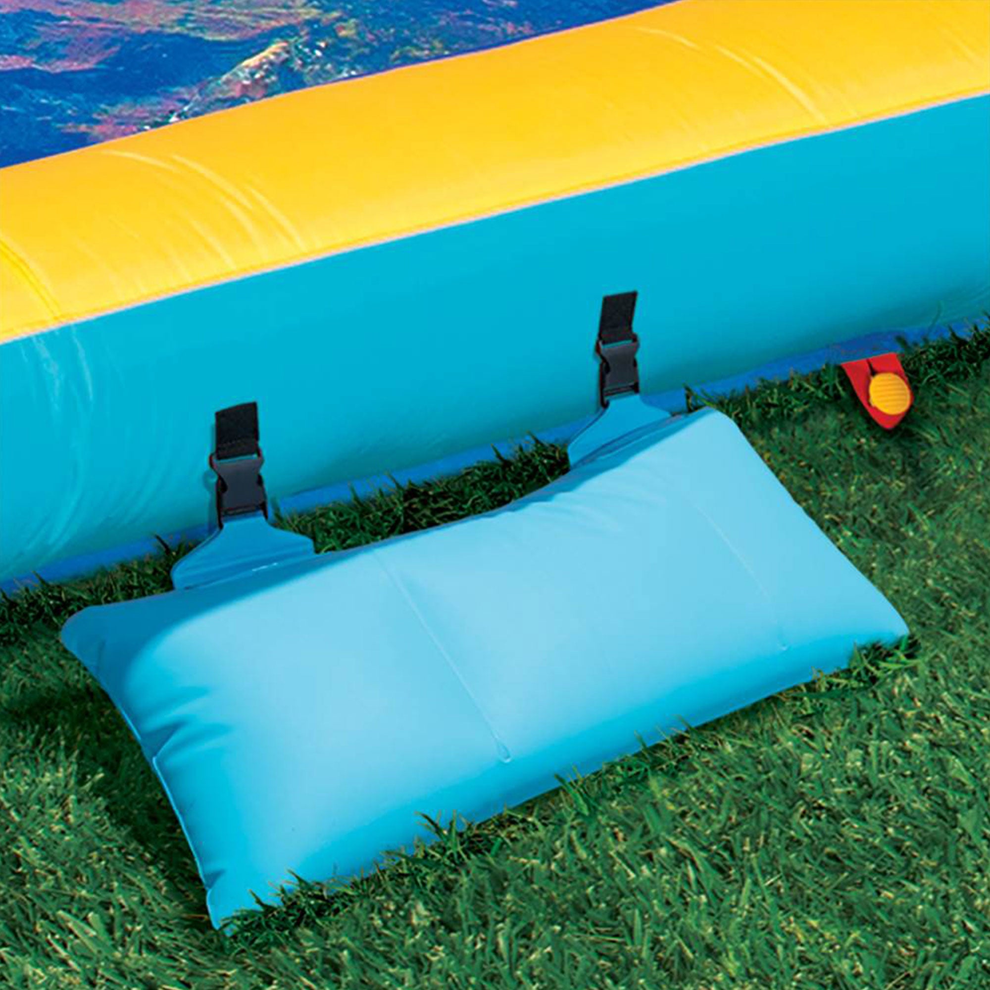 Banzai Big Blast Inflatable Water Park w/ Climbing Wall, Ball Game & Splash Pool - Smart-nests