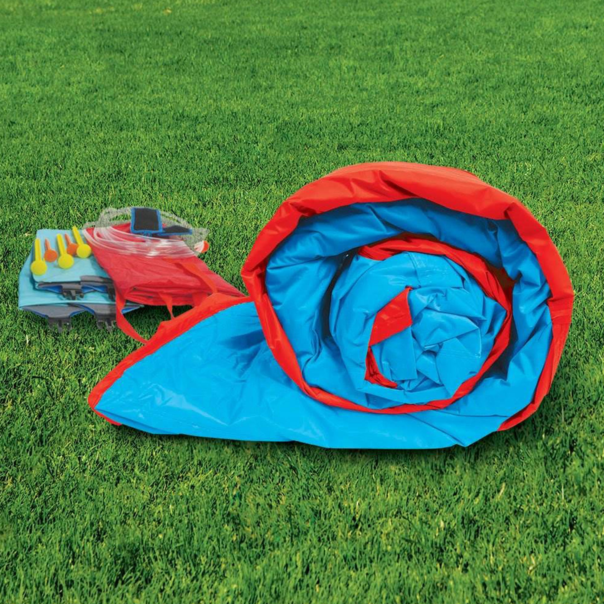 Banzai Hydro Blast Inflatable Play Water Park with Slides and Water Cannons - Smart-nests