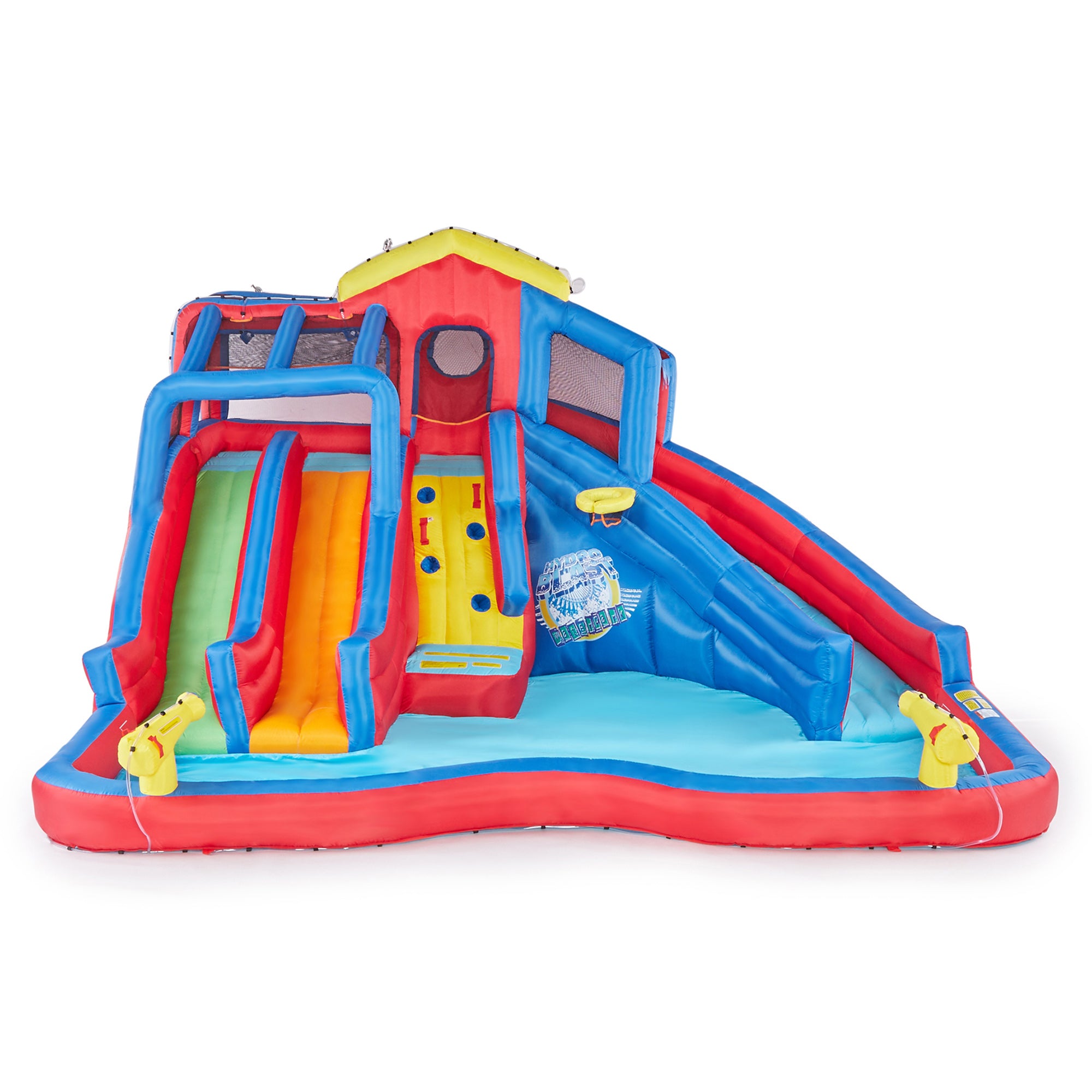 Banzai Hydro Blast Inflatable Play Water Park with Slides and Water Cannons - Smart-nests