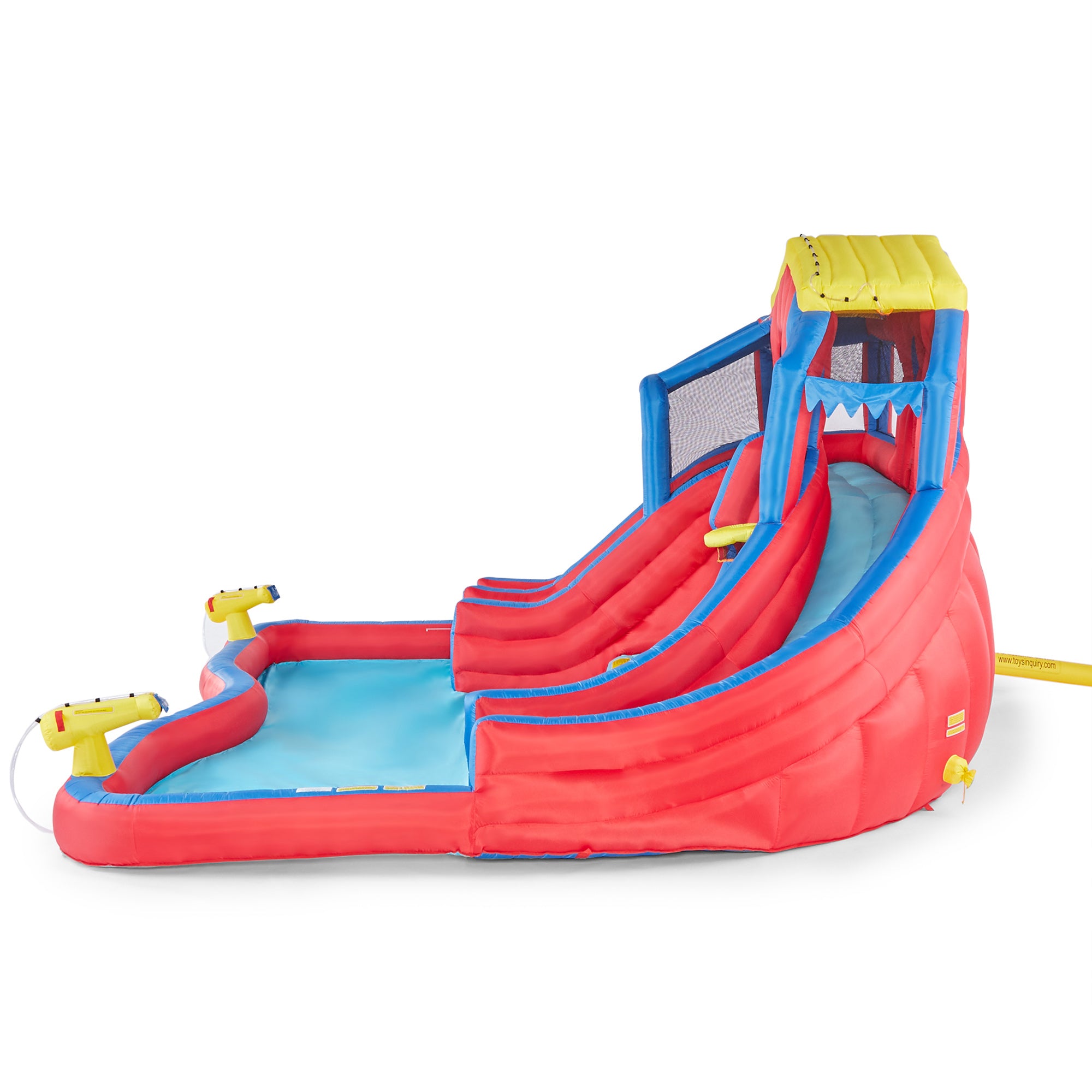 Banzai Hydro Blast Inflatable Play Water Park with Slides and Water Cannons - Smart-nests