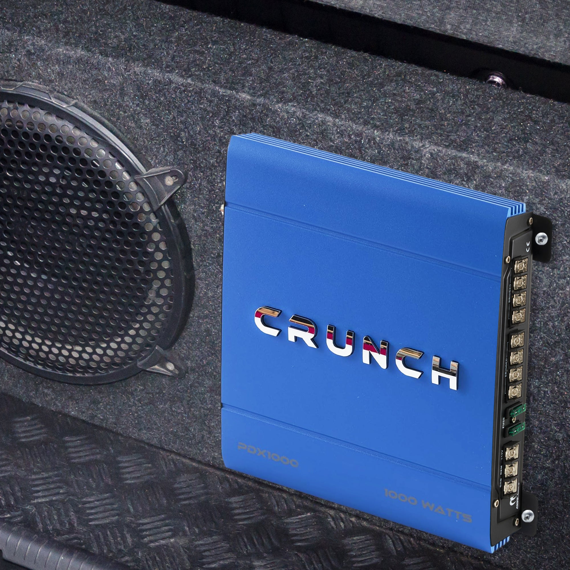 Crunch PowerDriveX 1000 Watt 4 Channel Exclusive Blue A/B Car Stereo Amplifier - Smart-nests