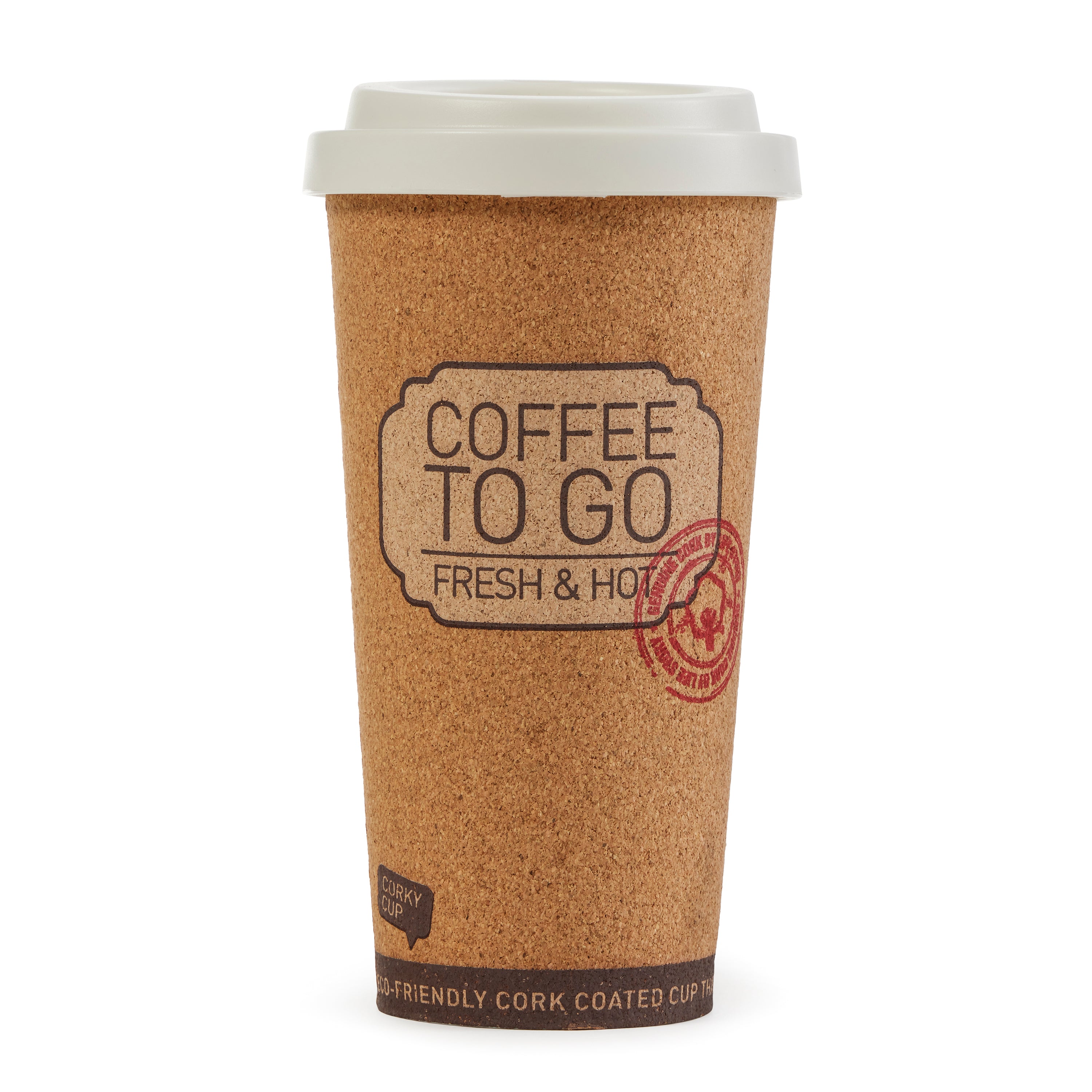 Life Story Corky Cup Reusable 16 oz Insulated Travel Mug Coffee Thermos (2 Pack)