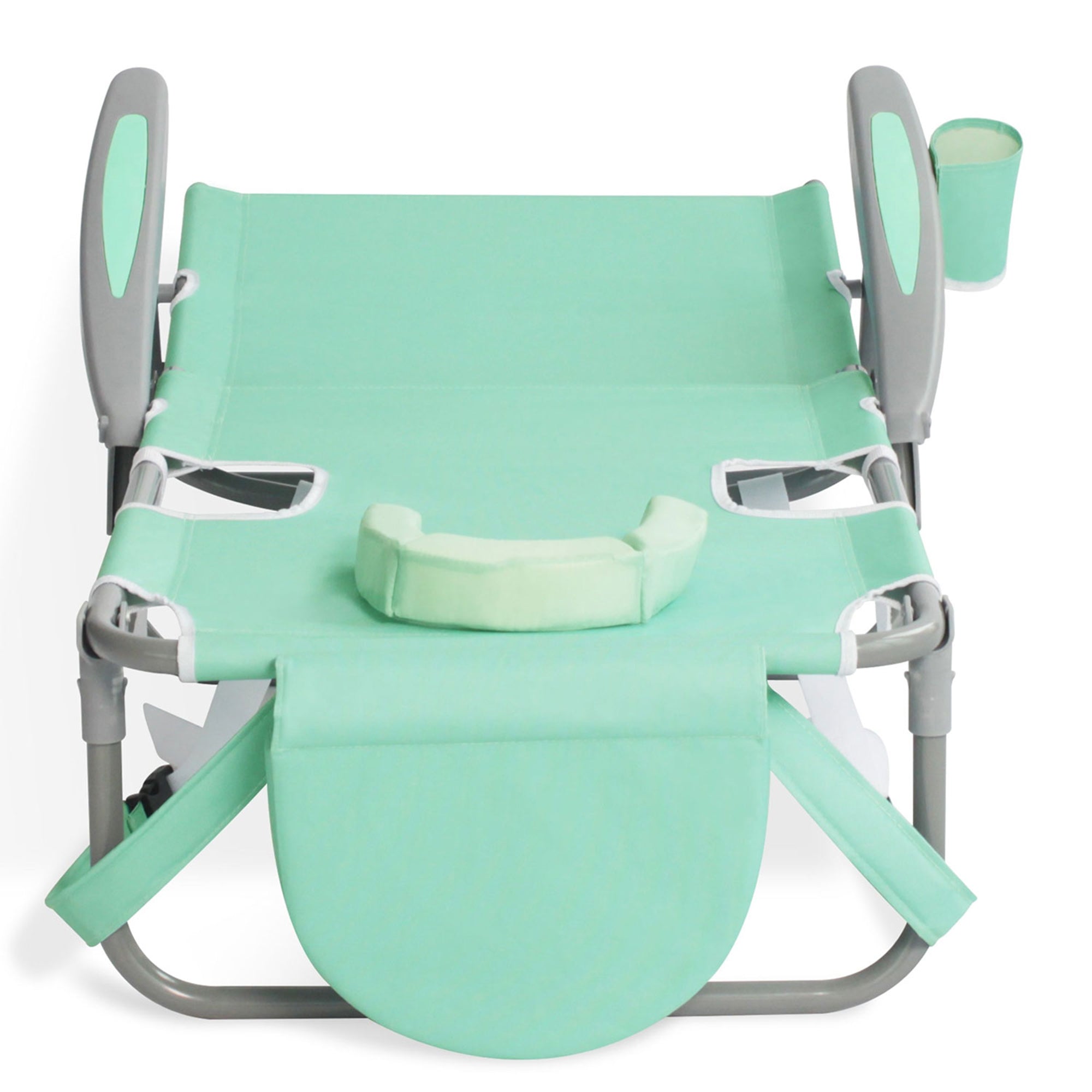 Ostrich On-Your-Back Outdoor Reclining Beach Lounge Pool Camping Chair, Teal - Smart-nests