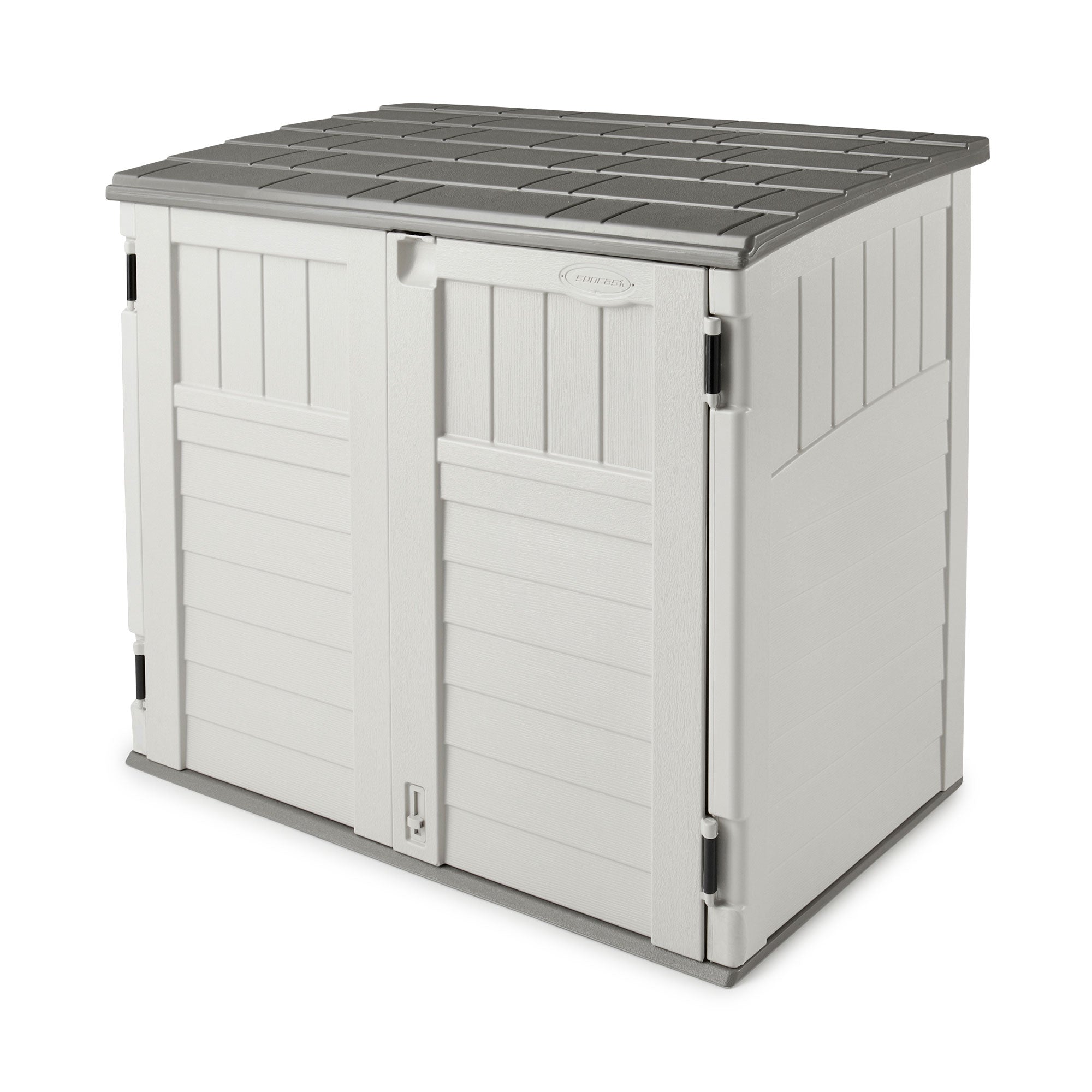 Suncast BMS2500 53 x 31.5 x 45.5" Horizontal Resin Outdoor Storage Shed w/ Floor - Smart-nests