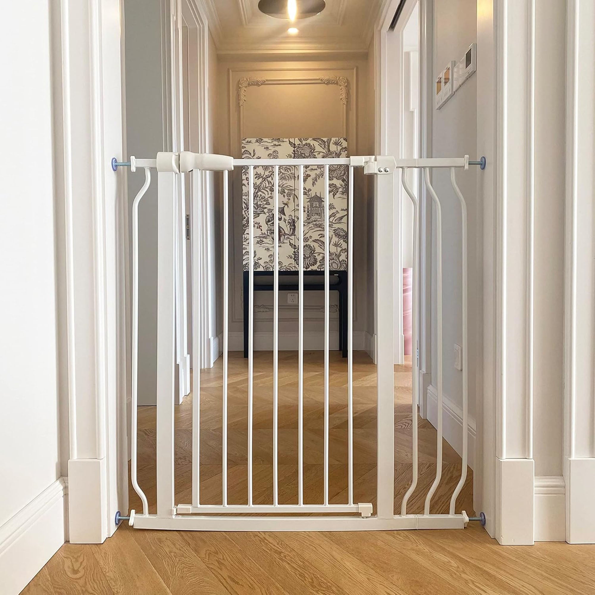 BalanceFrom Walk Thru Safety Gate, Fits 29.1-38.5" Openings, 36” Tall, White