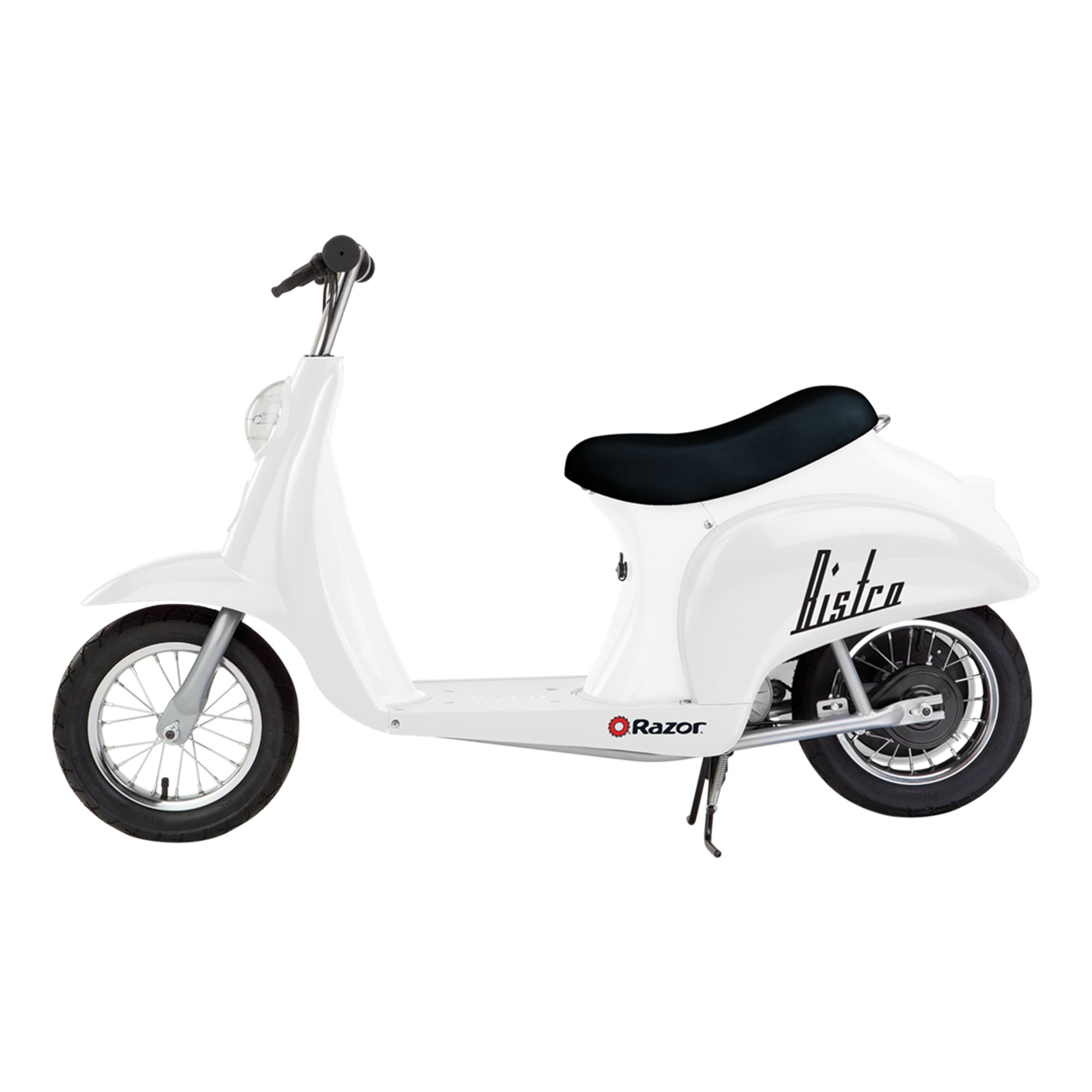 Razor Pocket Mod Miniature Euro 24V Electric Kids Ride On Retro Scooter, White - Smart-nests