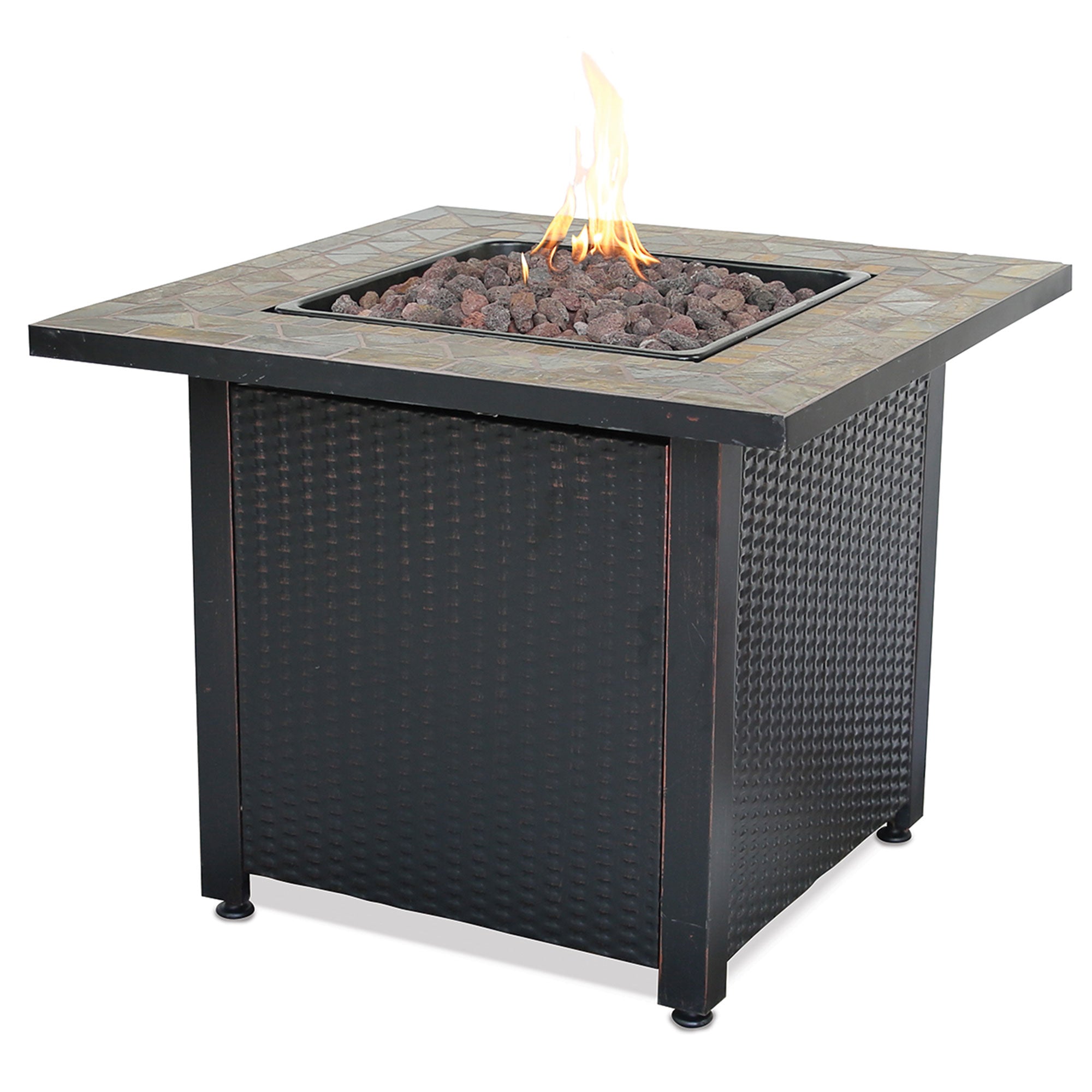 Endless Summer 30,000 BTU LP Gas Outdoor Fire Table with Lava Rock - Smart-nests