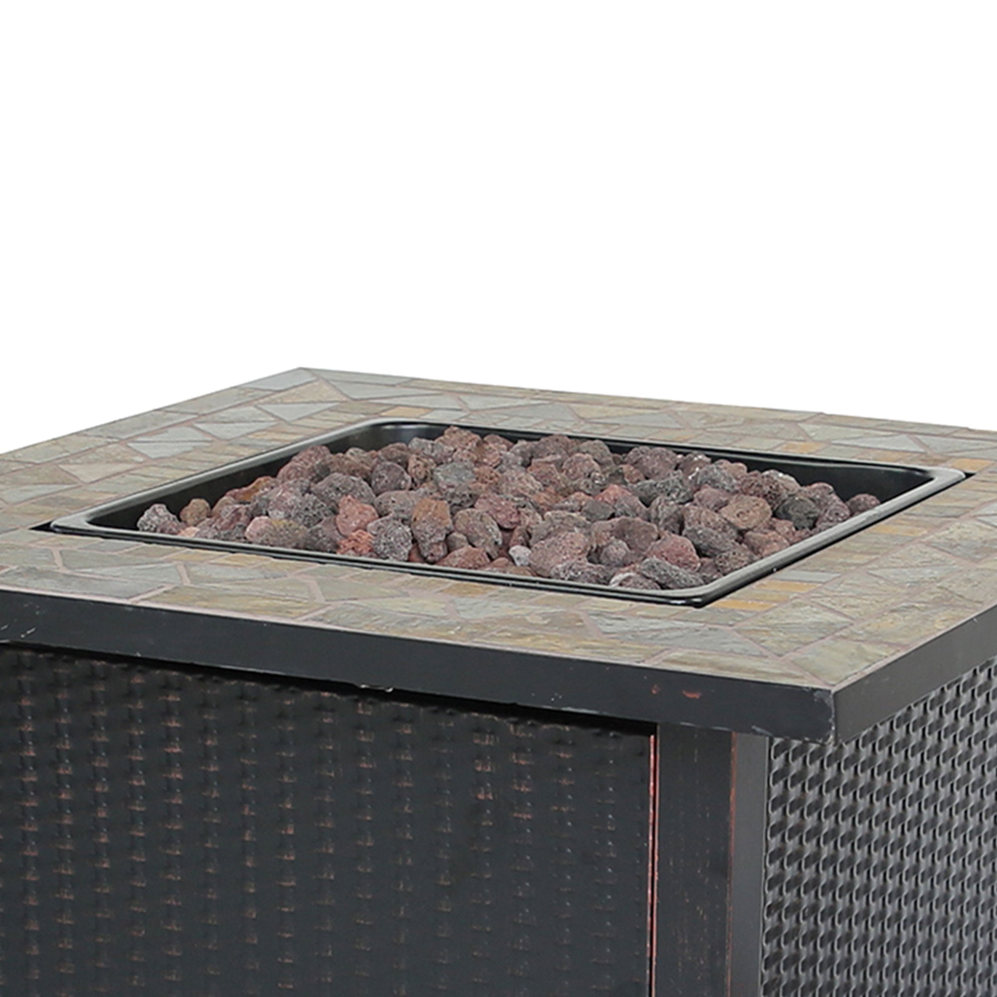 Endless Summer 30,000 BTU LP Gas Outdoor Fire Table with Lava Rock - Smart-nests