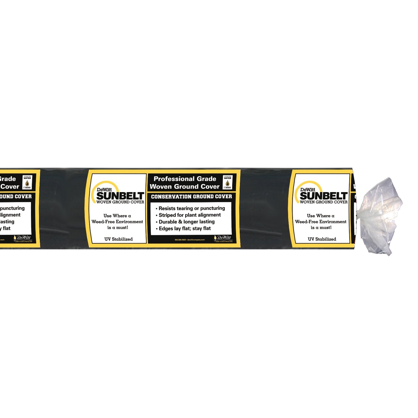 DeWitt Sunbelt Woven Weed Barrier Landscape Fabric, 4 Foot x 300 Foot (7 Pack) - Smart-nests