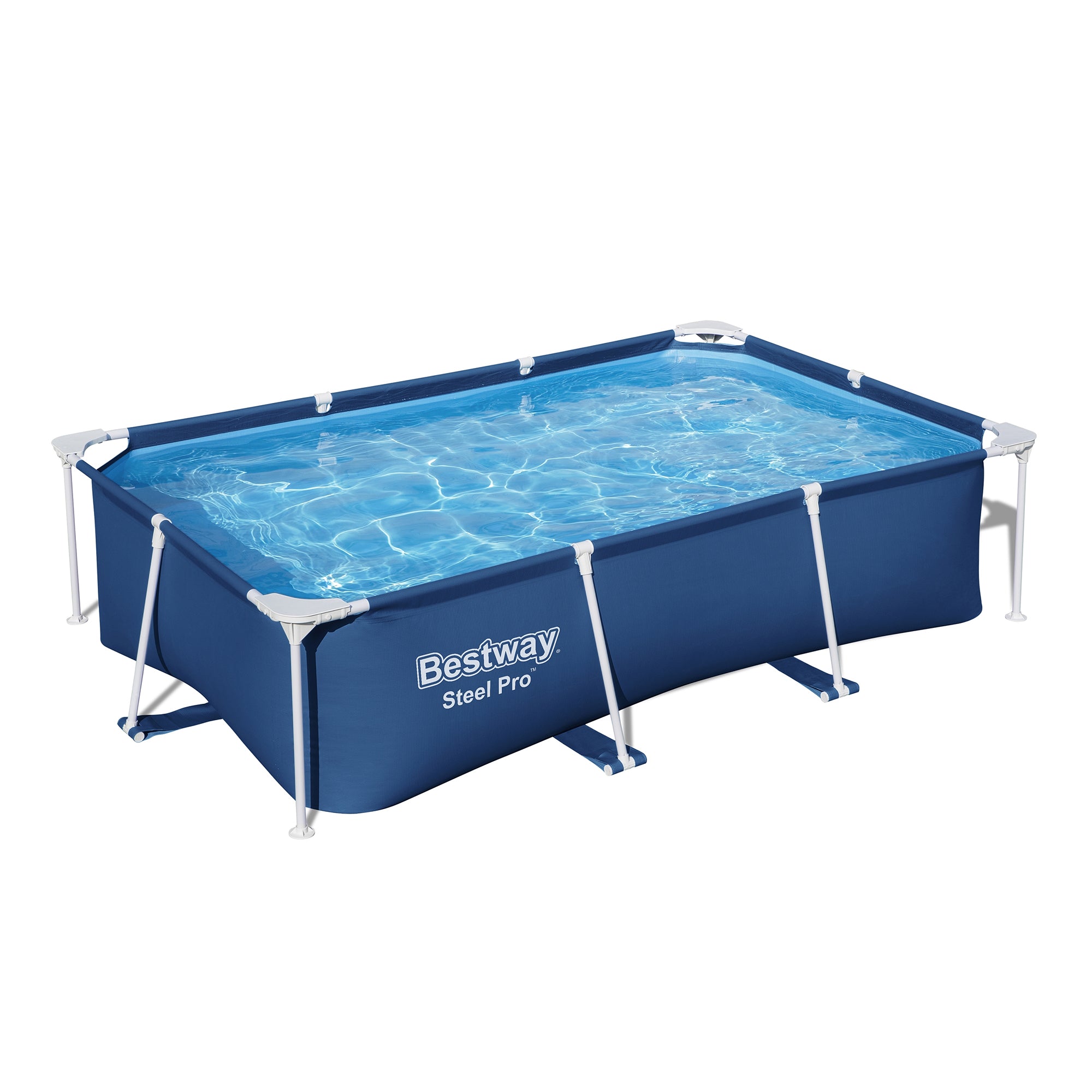Bestway Steel Pro 8.5'x67"x24" Rectangular Above Ground Outdoor Swimming Pool - Smart-nests