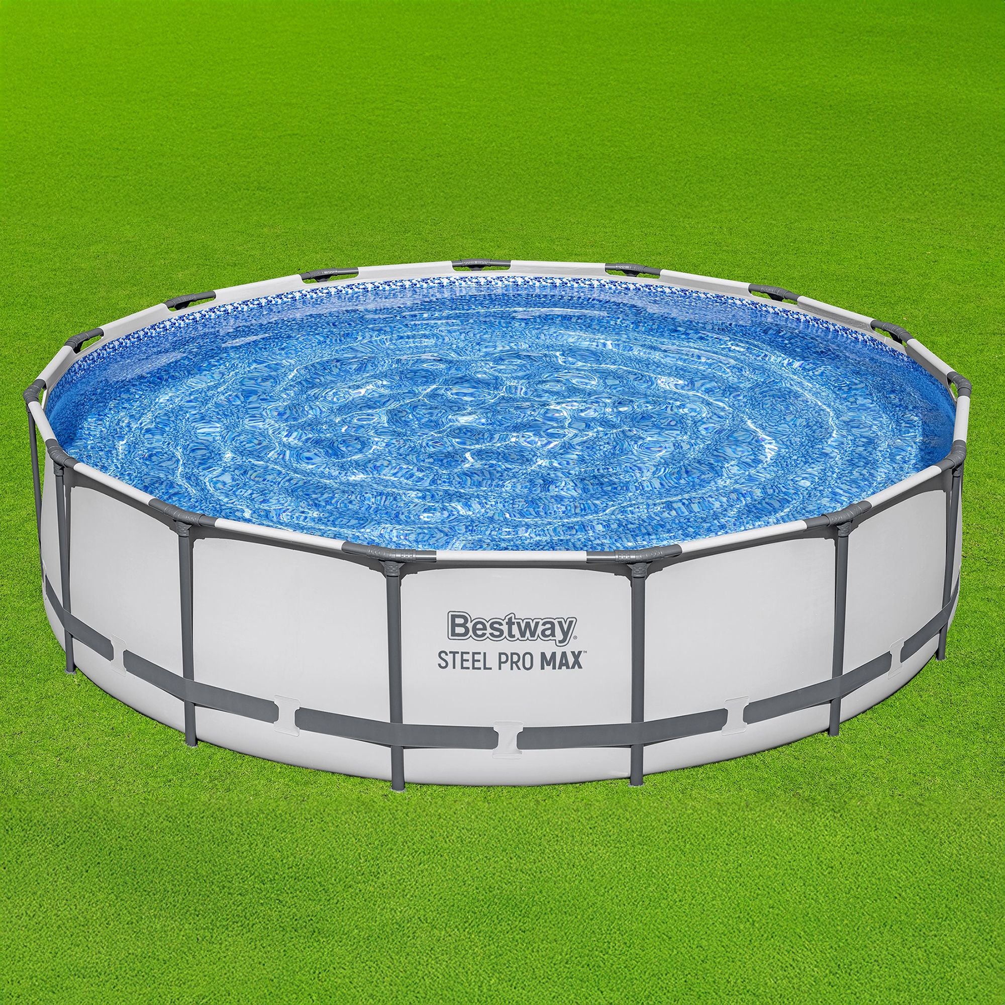 Bestway Steel Pro MAX 15'x42" Round Above Ground Swimming Pool with Pump & Cover