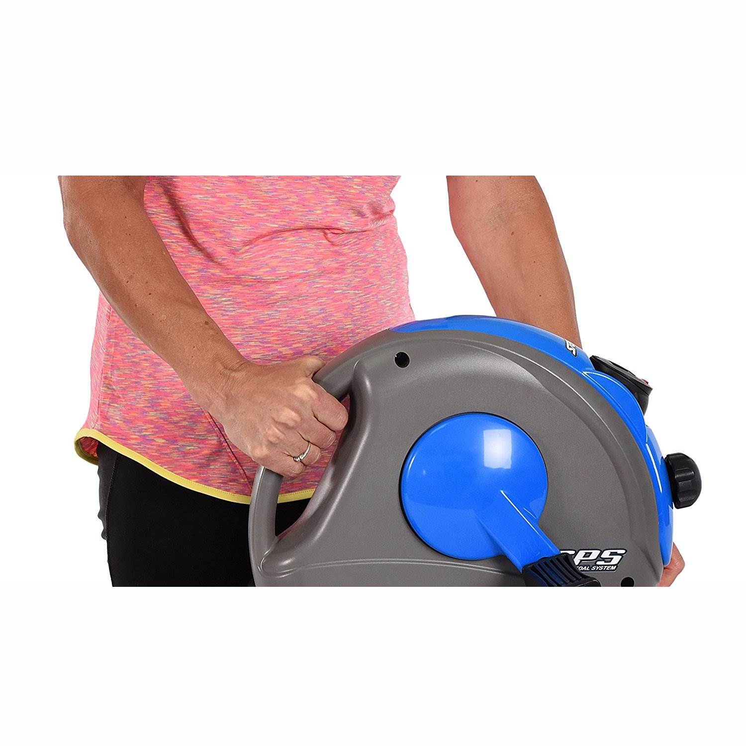 Stamina Compact Adjustable Mini Exercise Bike with Smooth Pedal System, Blue - Smart-nests