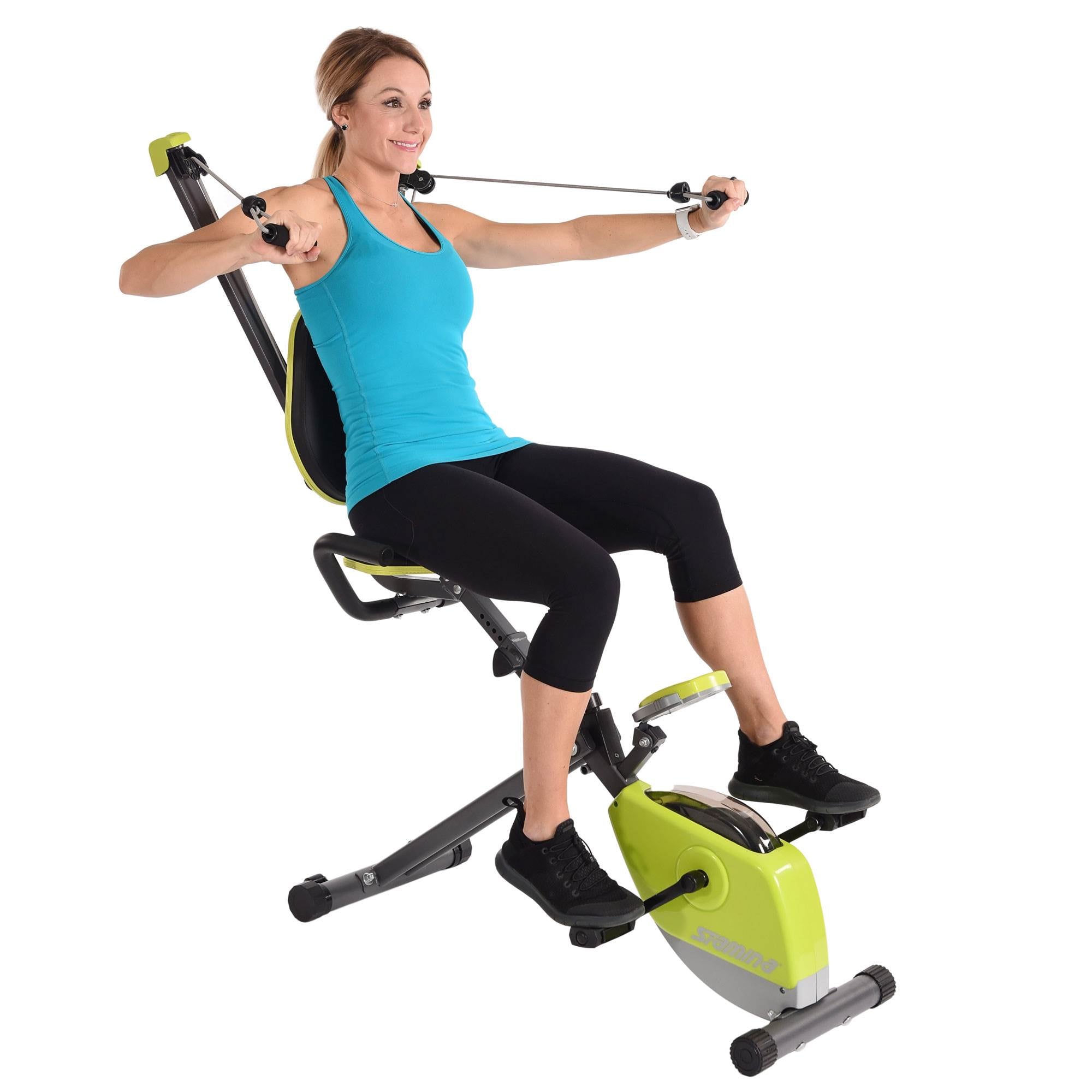 Stamina Wonder Stationary Portable Magnetic Resistance Training Exercise Bike - Smart-nests