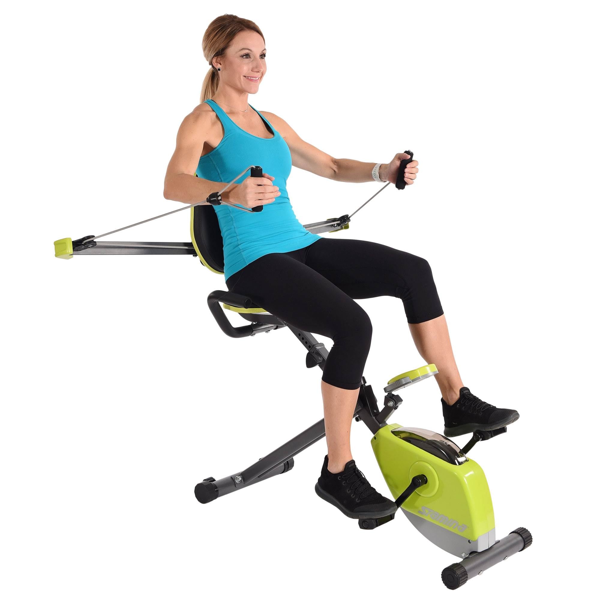 Stamina Wonder Stationary Portable Magnetic Resistance Training Exercise Bike - Smart-nests