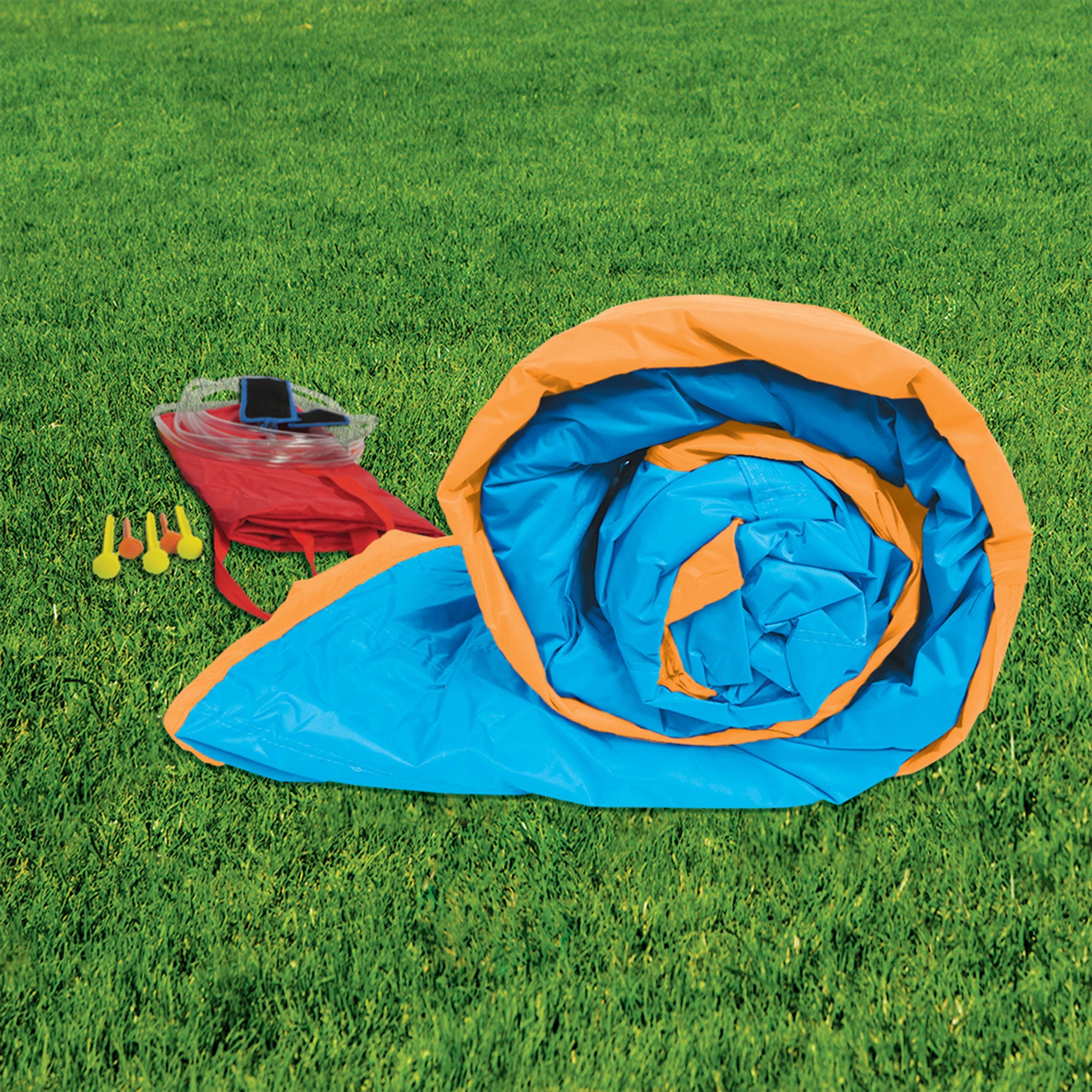 Banzai Splash 'N Blast Kids Outdoor Backyard Inflatable Water Slide Splash Park - Smart-nests