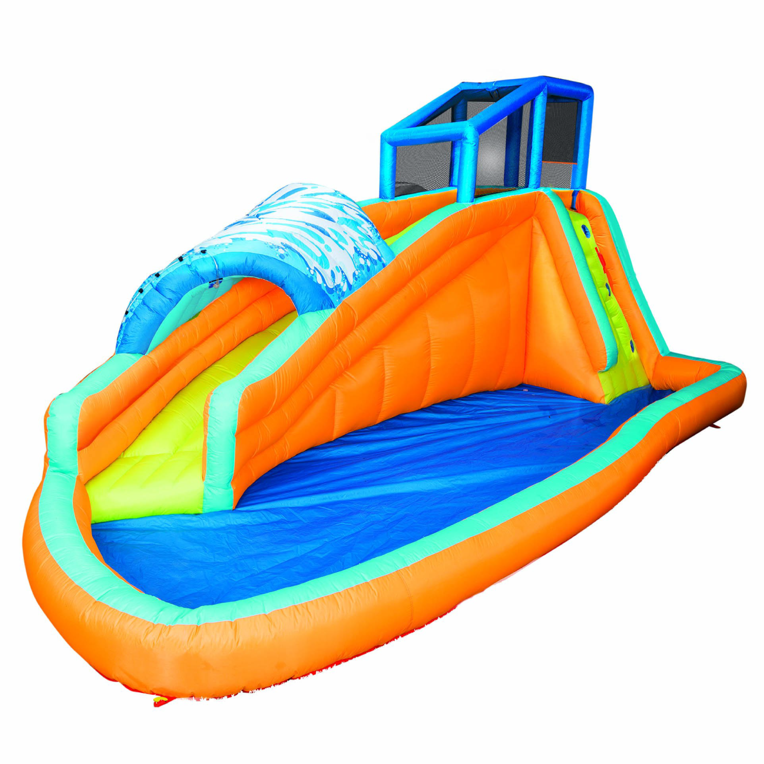 Banzai Surf Rider Kids Inflatable Outdoor Aqua Lagoon Water Slide Splash Park - Smart-nests