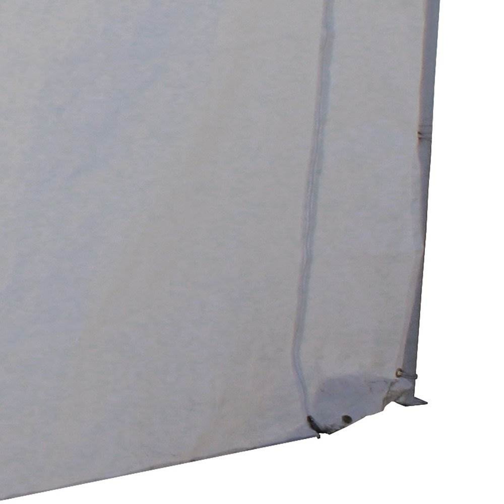 Caravan Canopy Domain Car Port Tent Sidewalls w/ Straps, White (Sidewalls Only) - Smart-nests