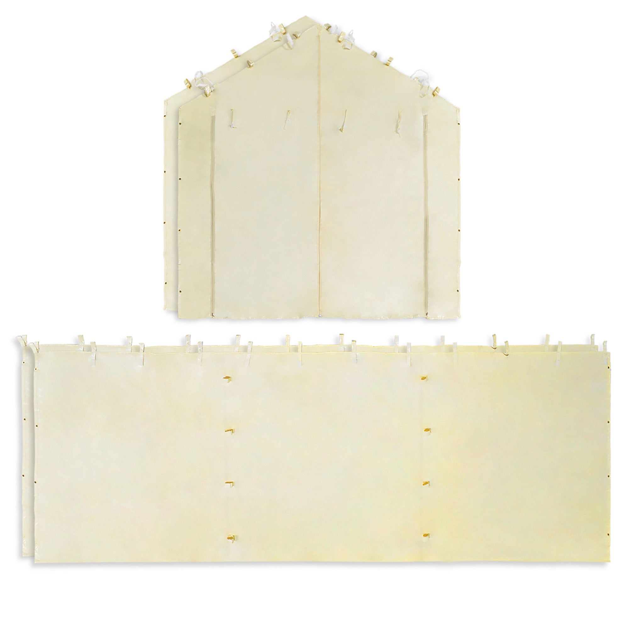 Caravan Canopy Mega Domain Carport 4 Sidewalls, Tan (Sidewalls Only) - Smart-nests