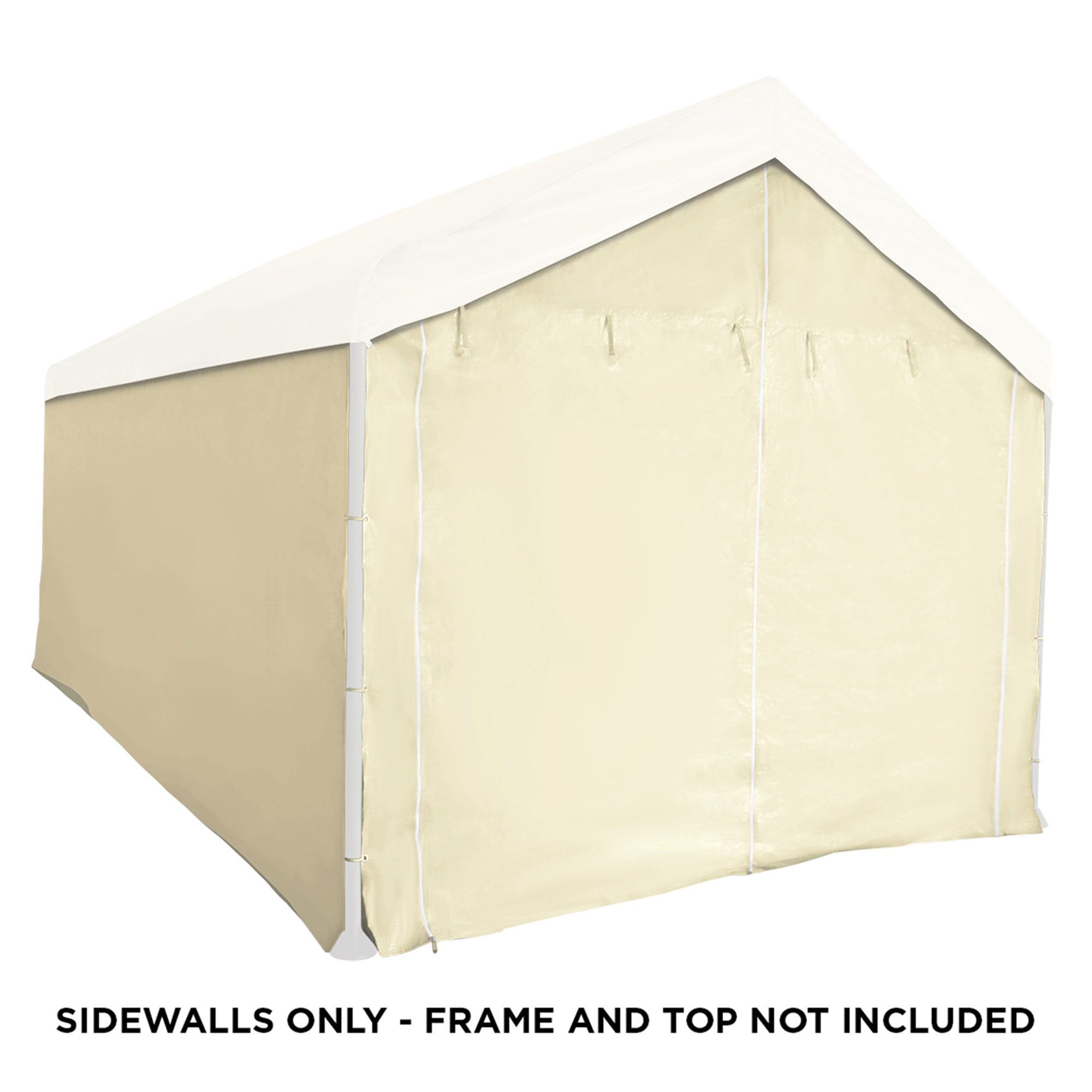Caravan Canopy Mega Domain Carport 4 Sidewalls, Tan (Sidewalls Only) - Smart-nests