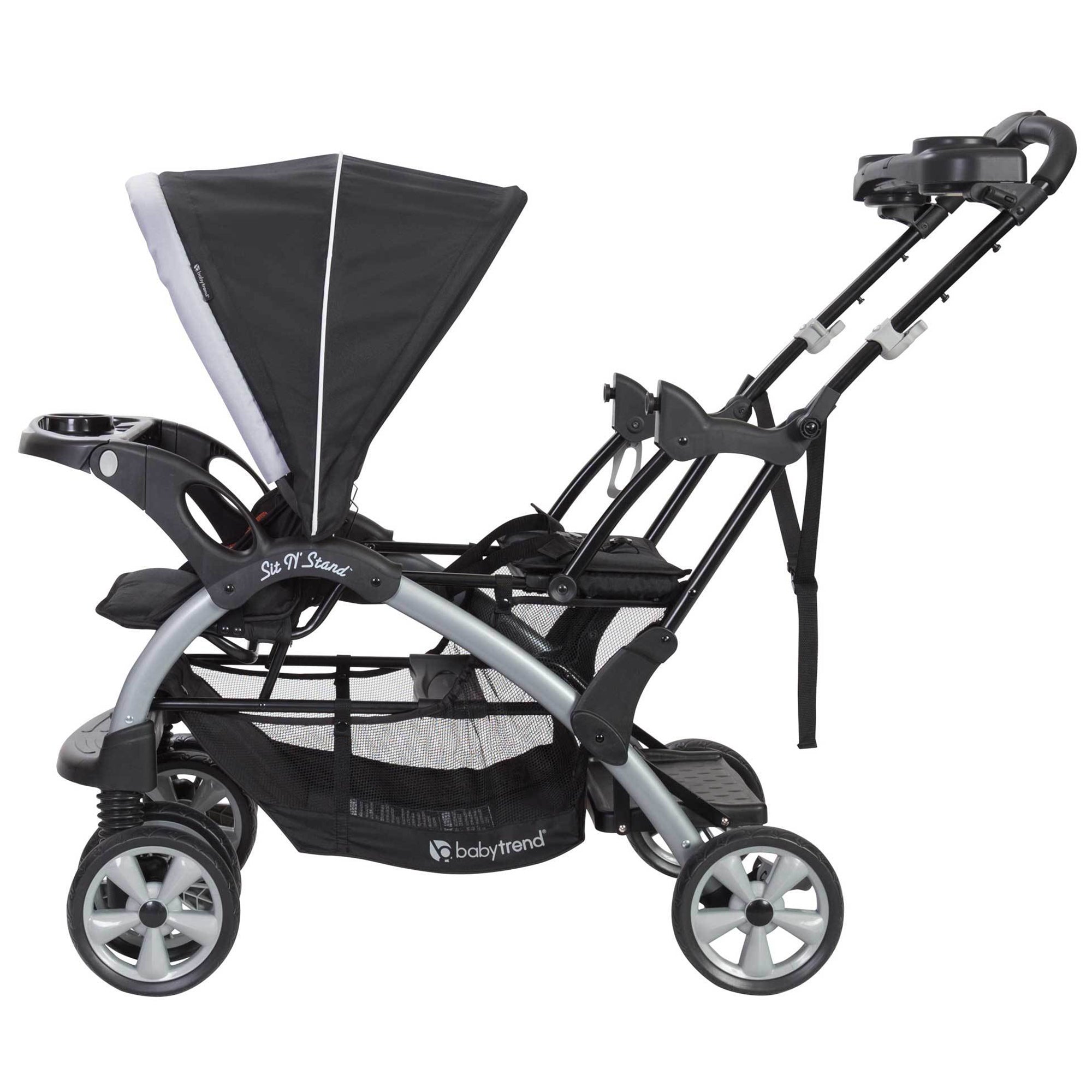 Baby Trend Sit N Stand Baby Double Stroller and 2 Infant Car Seat Combo, Stormy - Smart-nests