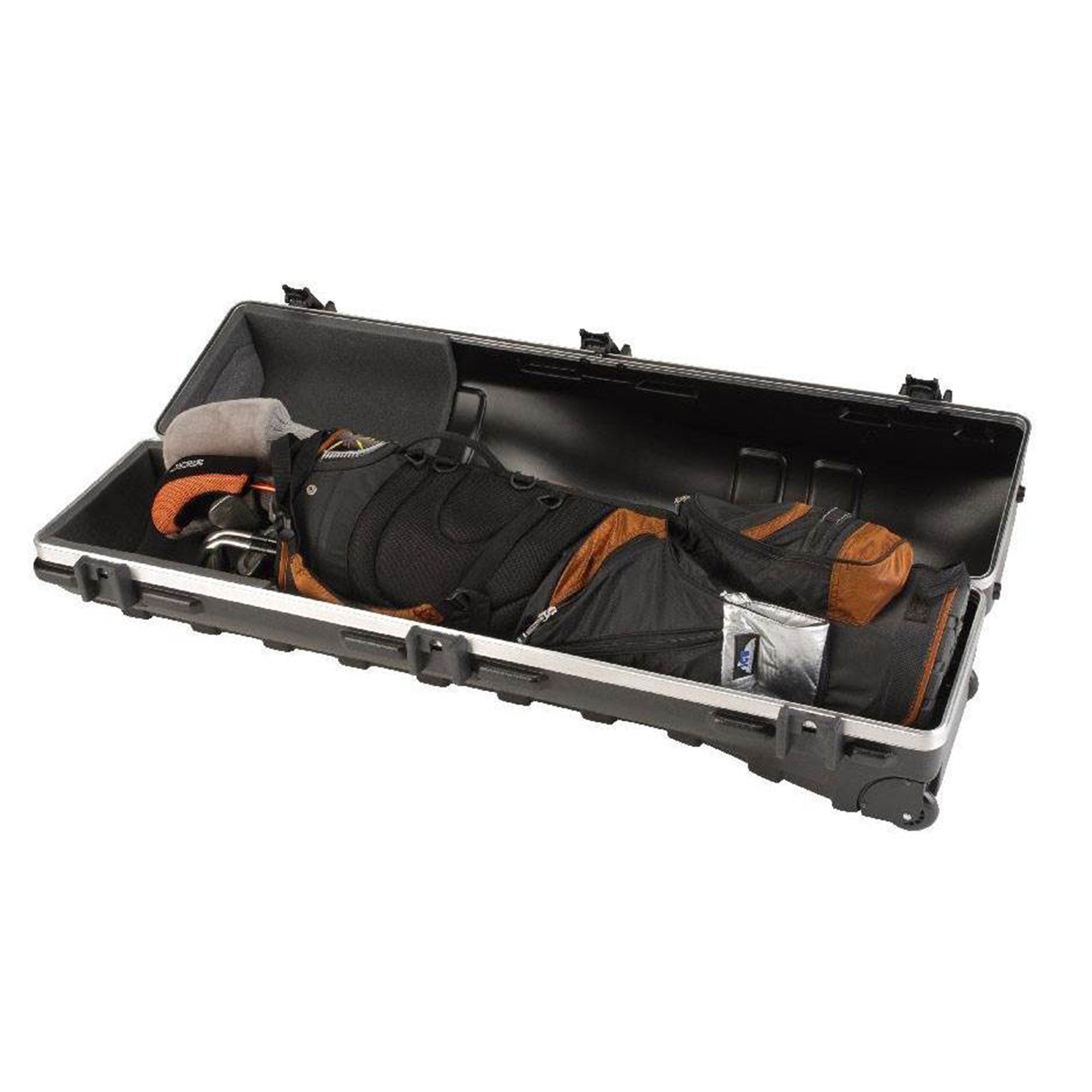 SKB Cases ATA Deluxe Standard Medium Hard Plastic Wheeled Golf Bag Travel Case - Smart-nests