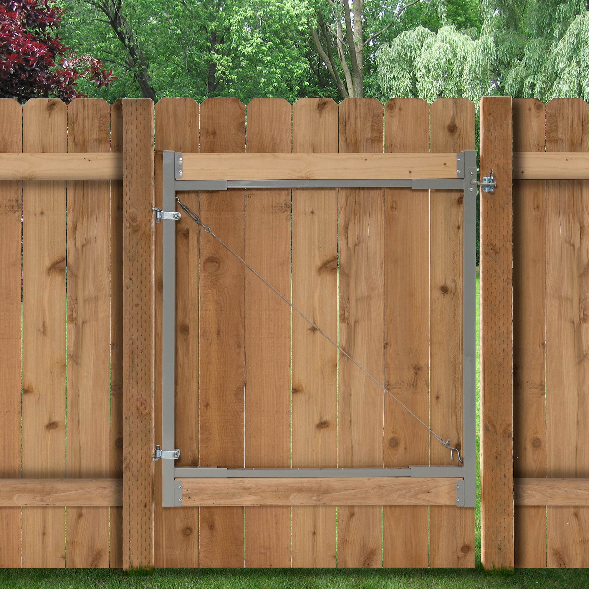 Adjust-A-Gate Steel Frame Gate Building Kit, 36"-72" Wide Opening Up To 6' High - Smart-nests
