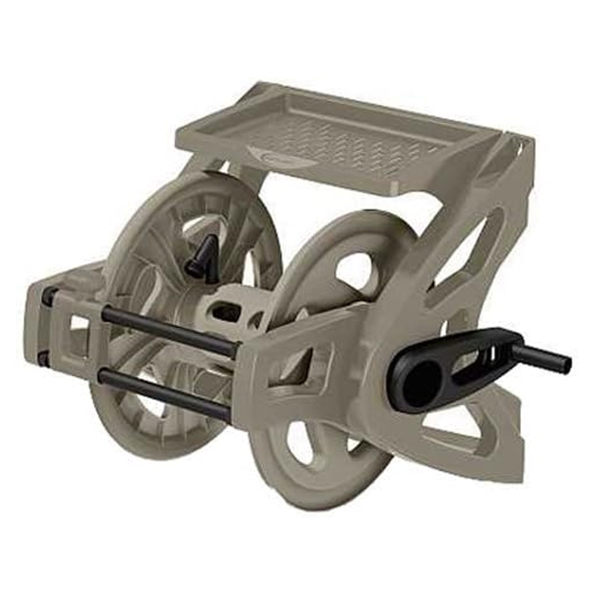 Suncast Slide Trak Hose Handler Wall Mounted 175' Garden Hose Reel, Reel Only - Smart-nests